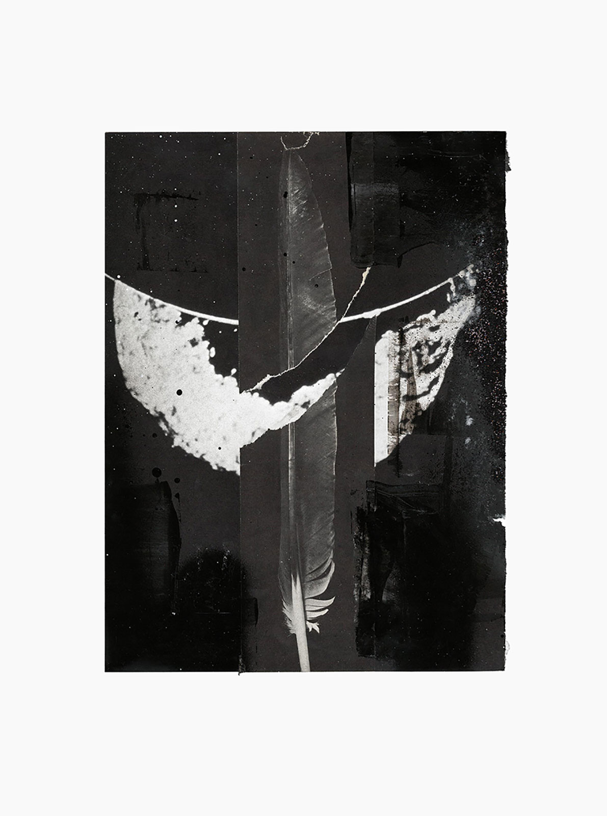 Gutter Magik series
(30,5 cm x 41 cm), acrylic, glitter, collage on paper, 2015 