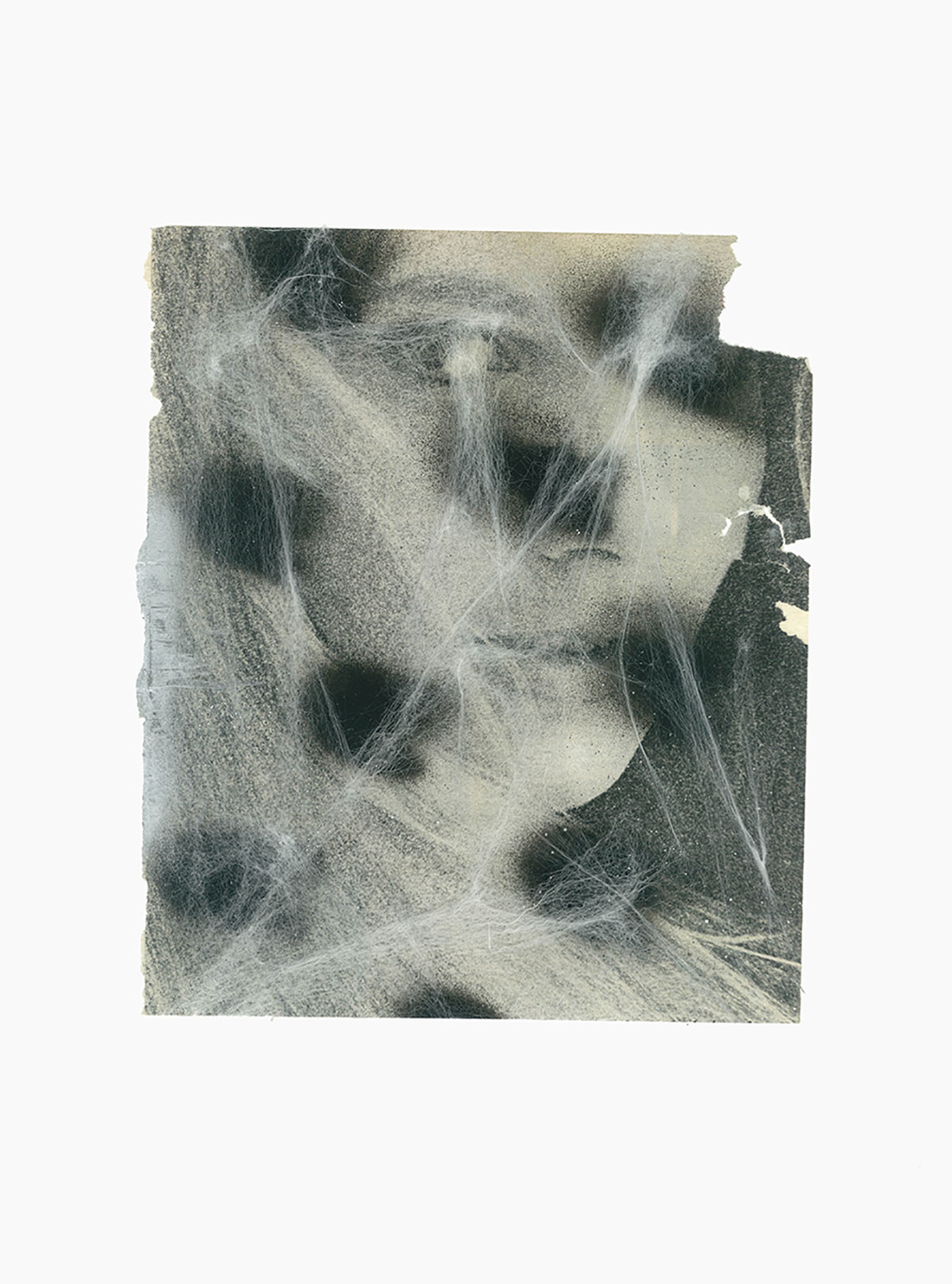 Gutter Magik series
(30,5 cm x 41 cm), acrylic, tainted cotton, glitter, collage on paper, 2015 