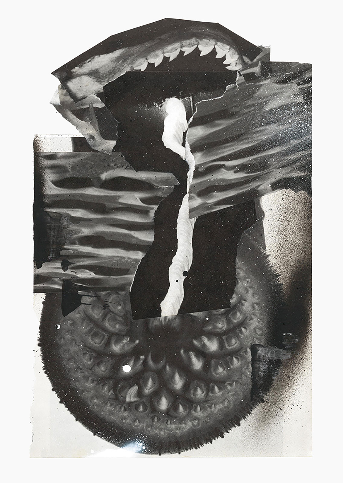 Gutter Magik series
(25,5 cm x 36 cm), acrylic, collage on paper, 2015 