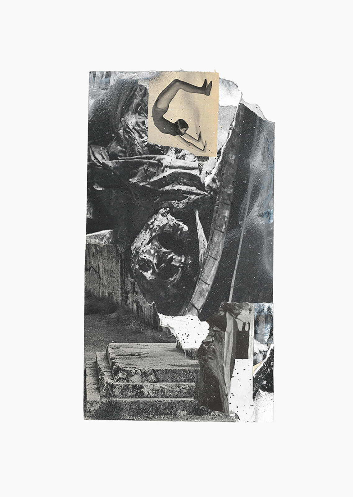 Gutter Magik series
(25,5 cm x 36 cm), acrylic, collage on paper, 2015 