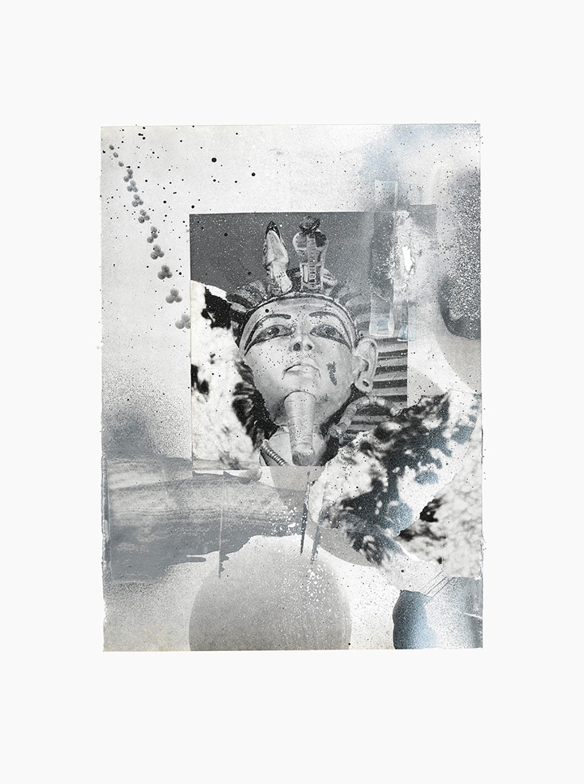 Gutter Magik series
(25,5 cm x 36 cm), acrylic, glitter, collage on paper, 2015 