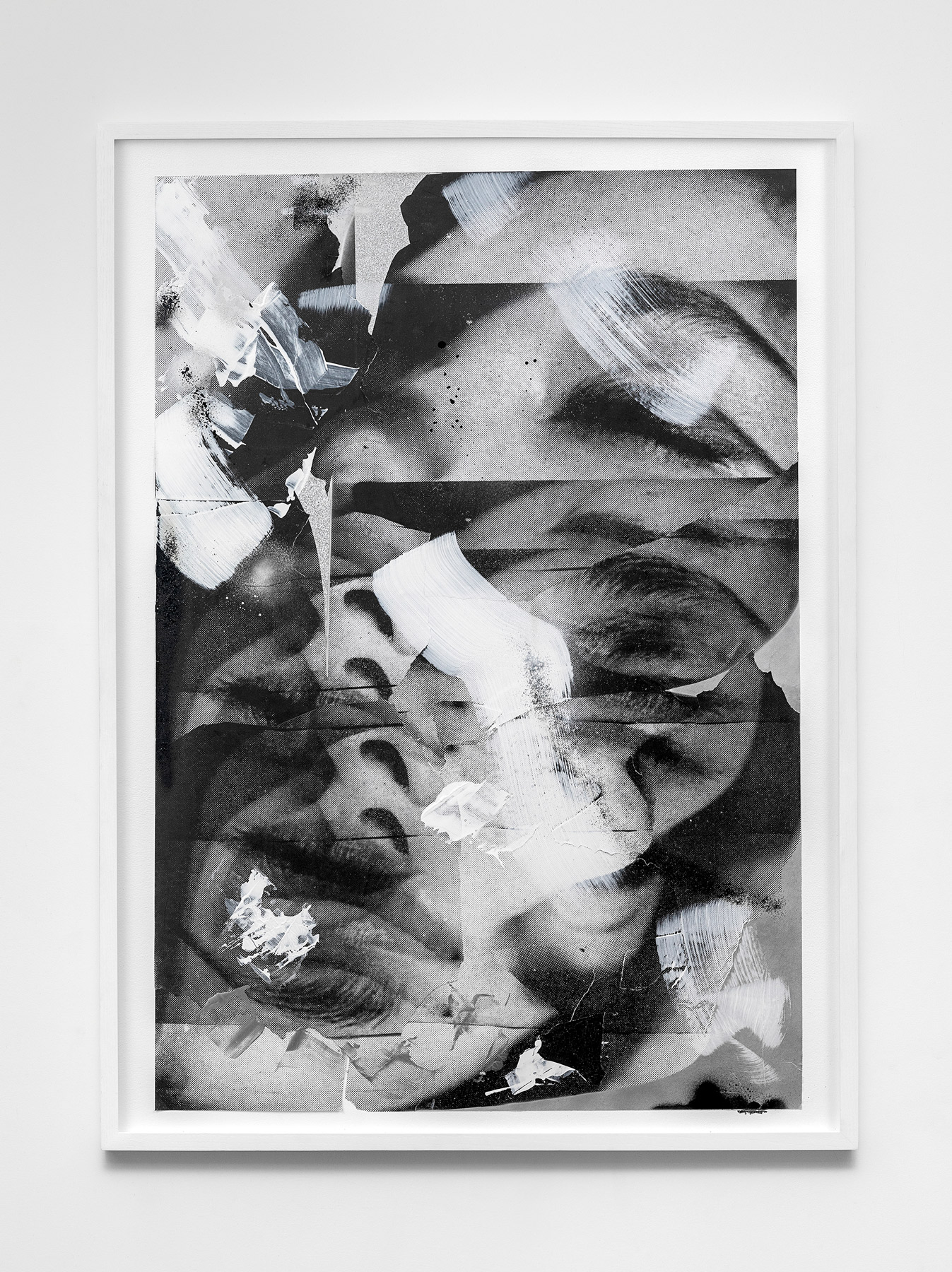 Cathedral Soul ( from maze to maze (infinite haze
(80 cm x 110 cm), collage, glitter, adhesive tape, acrylic on MDF, 2017 