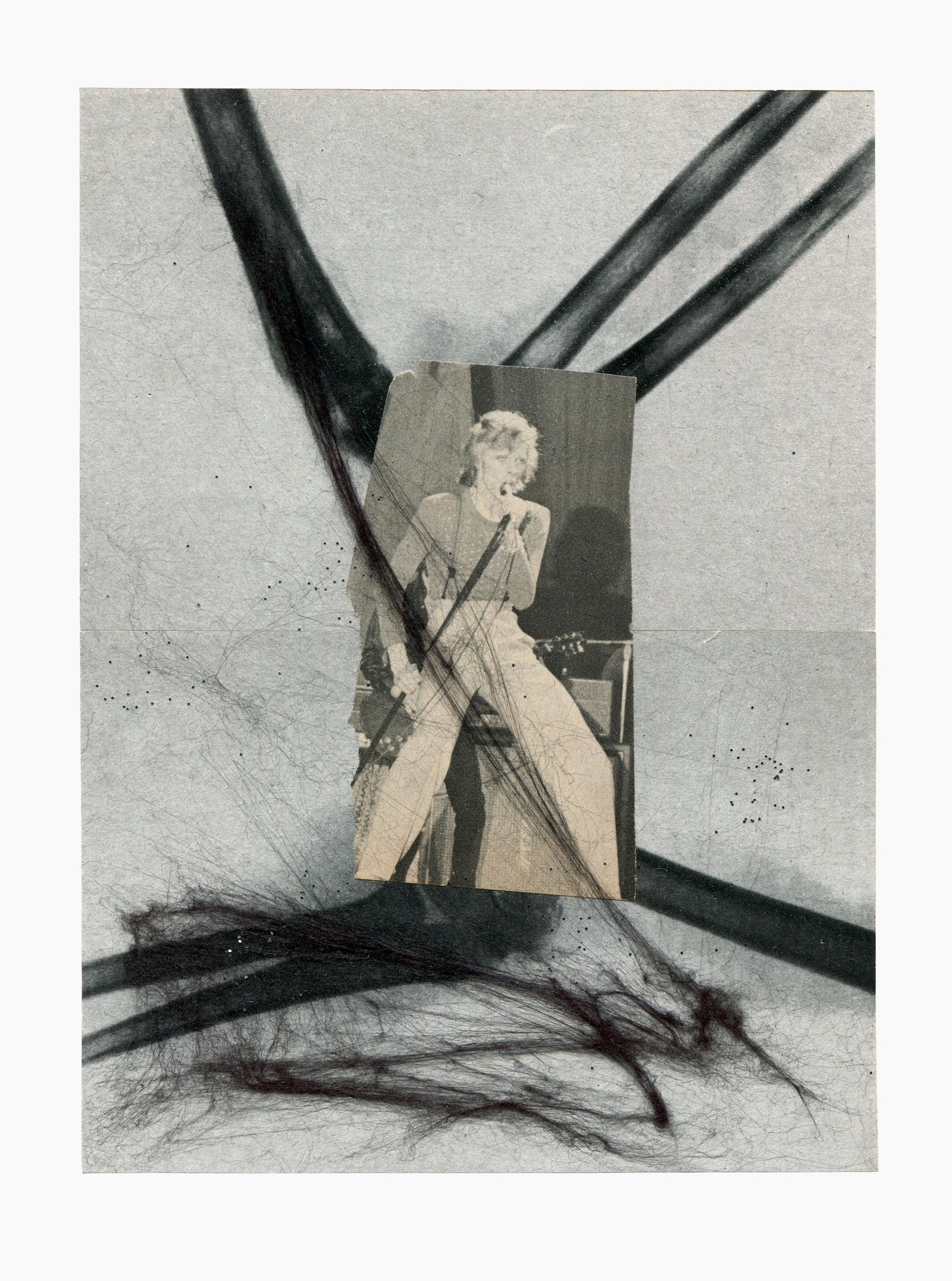 Cathedral Soul series
(15 cm x 21 cm), collage, acrylic, glitter, tainted cotton on paper, 2020 