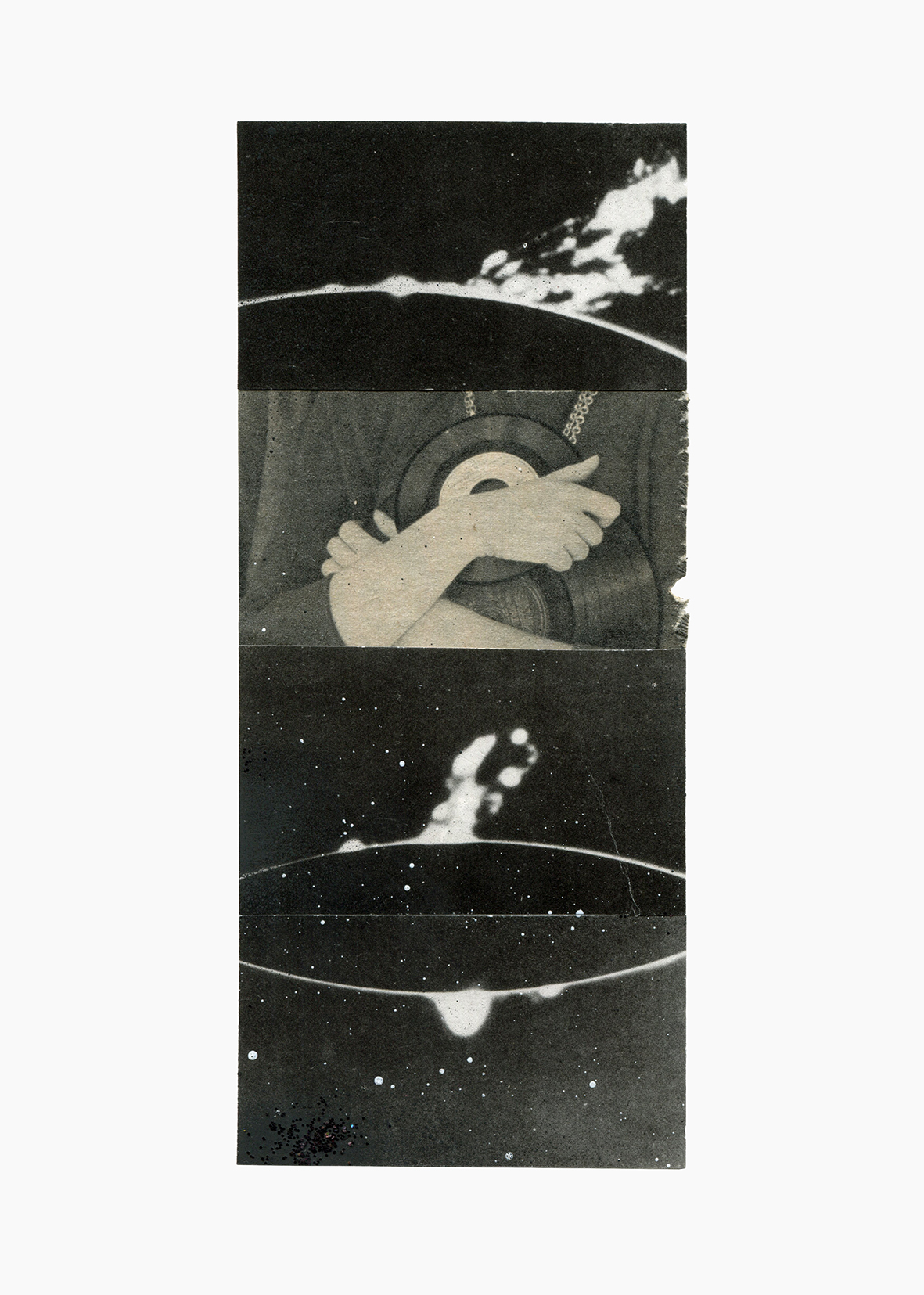 Secret Daylight Of A Vampire Wasteland series
(15 cm x 21 cm), collage, acrylic on paper, 2024 