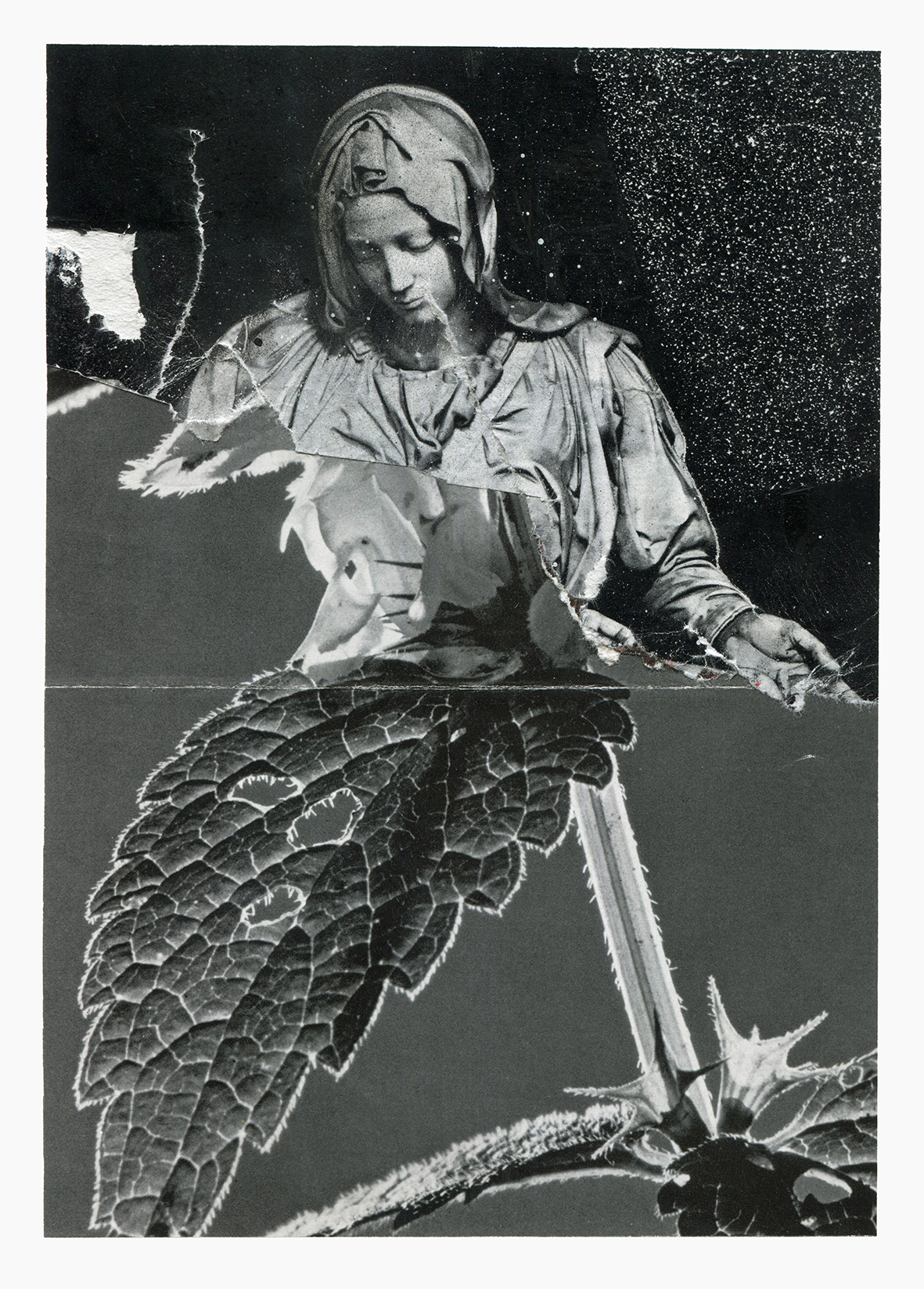 Secret Daylight Of A Vampire Wasteland series
(15 cm x 21 cm), collage, acrylic on paper, 2024 