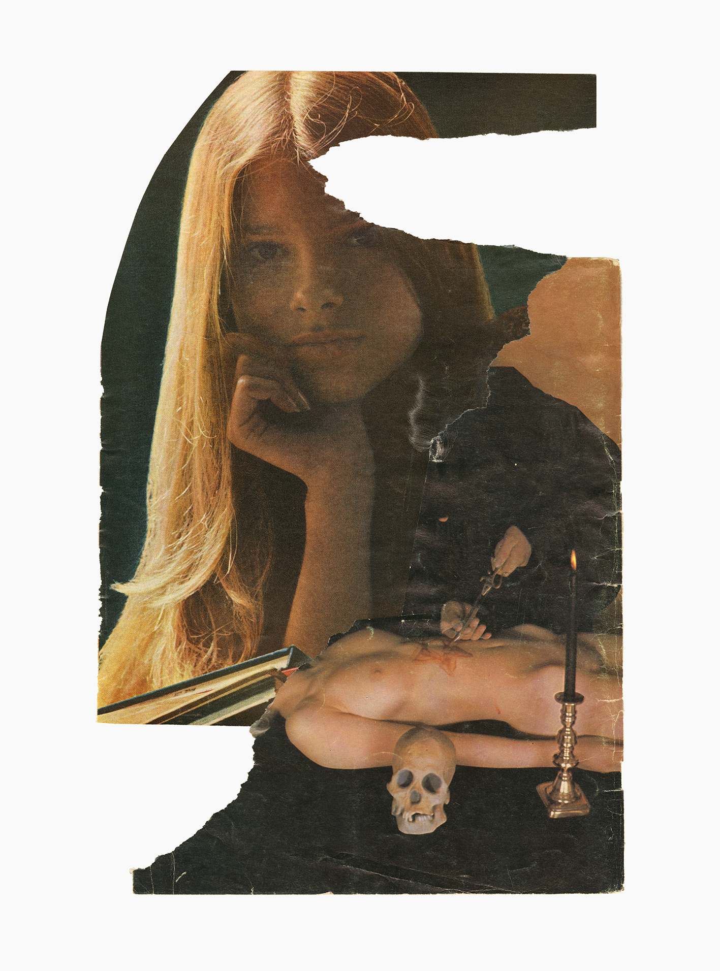 Spell Rider series
(30,5 cm x 41 cm), collage on paper, 2023 