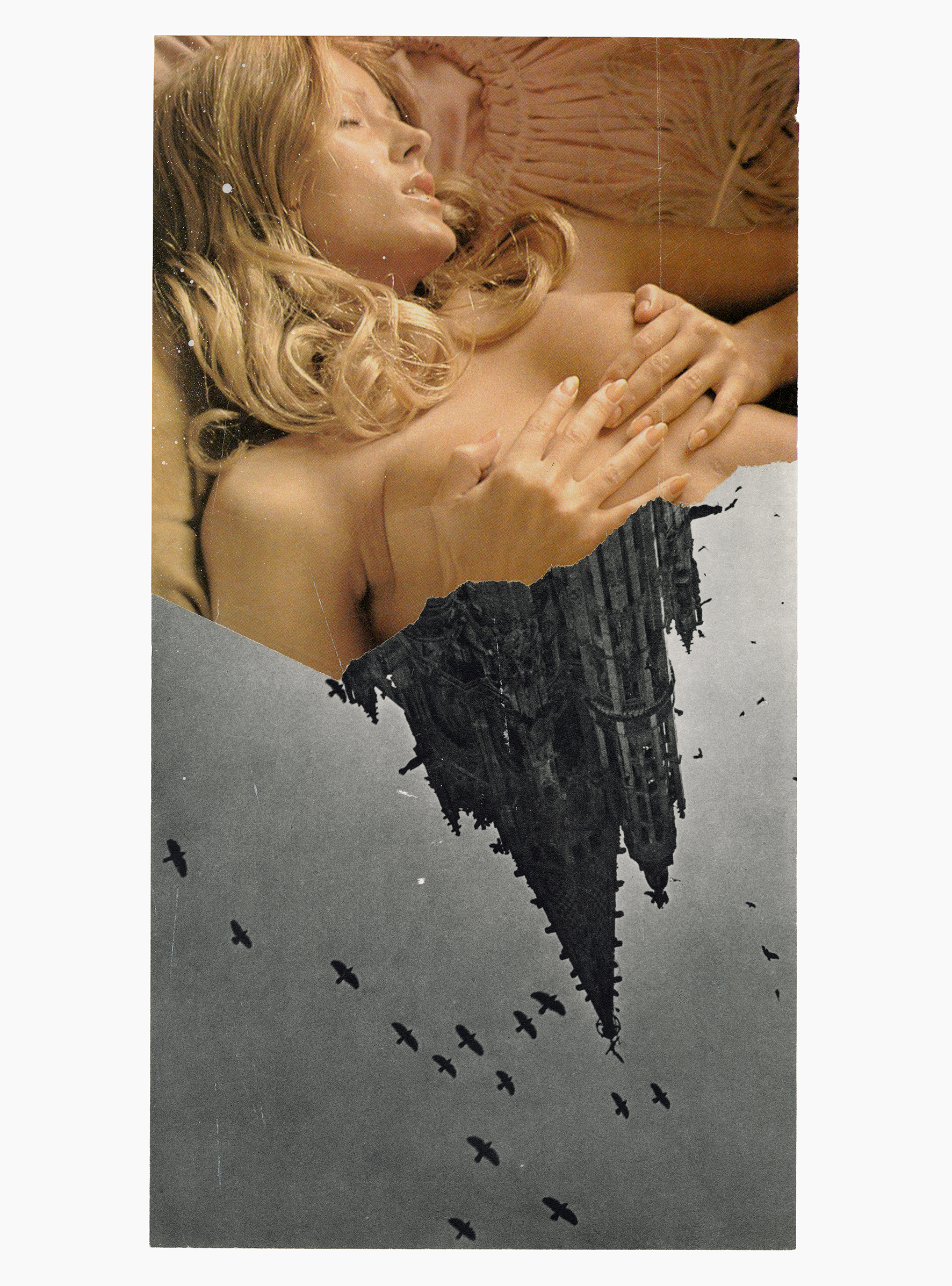 Spell Rider series
(30,5 cm x 41 cm), collage, acrylic on paper, 2023 