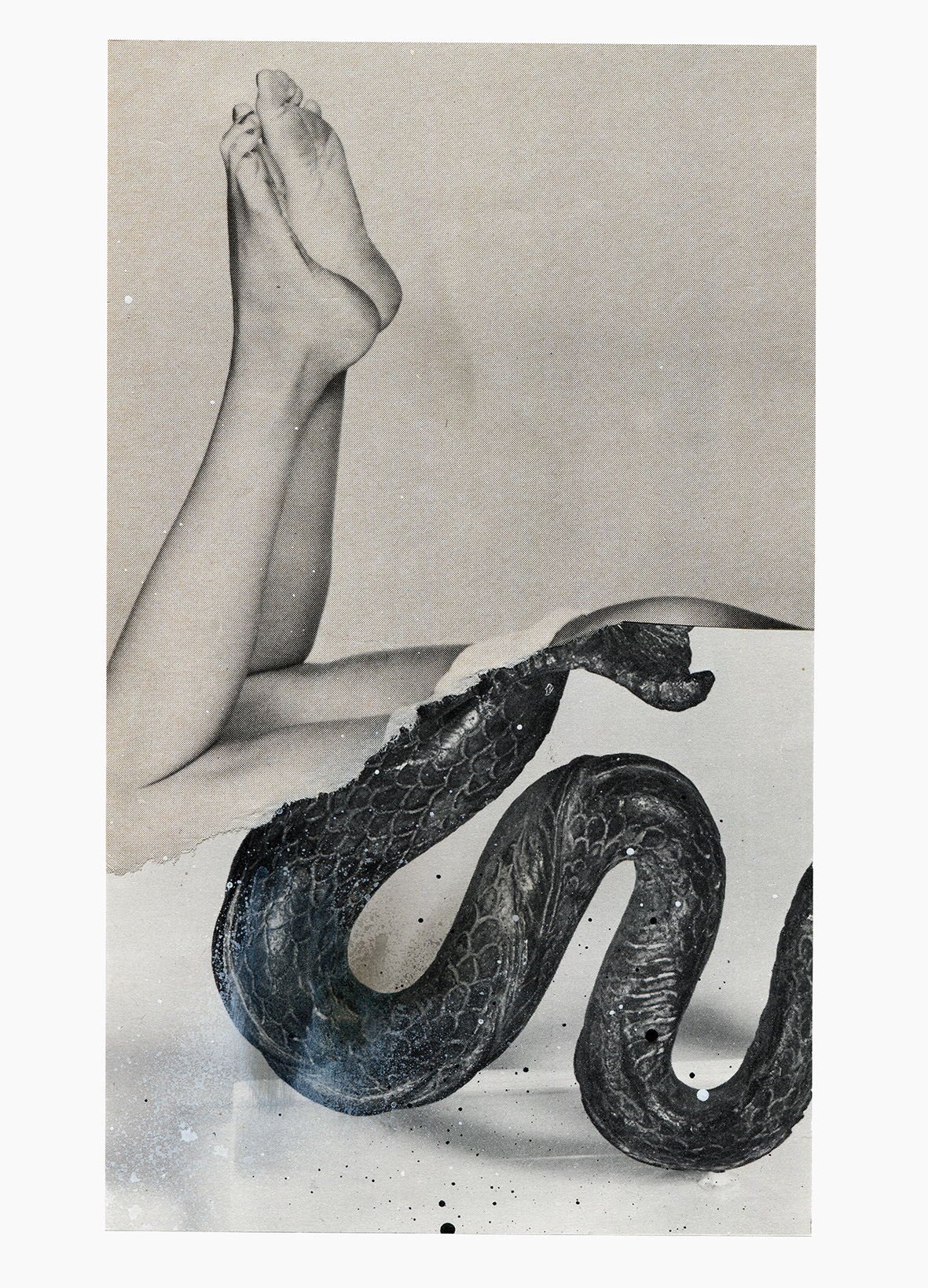 Secret Daylight Of A Vampire Wasteland series
(15 cm x 21 cm), collage, acrylic on paper, 2024 