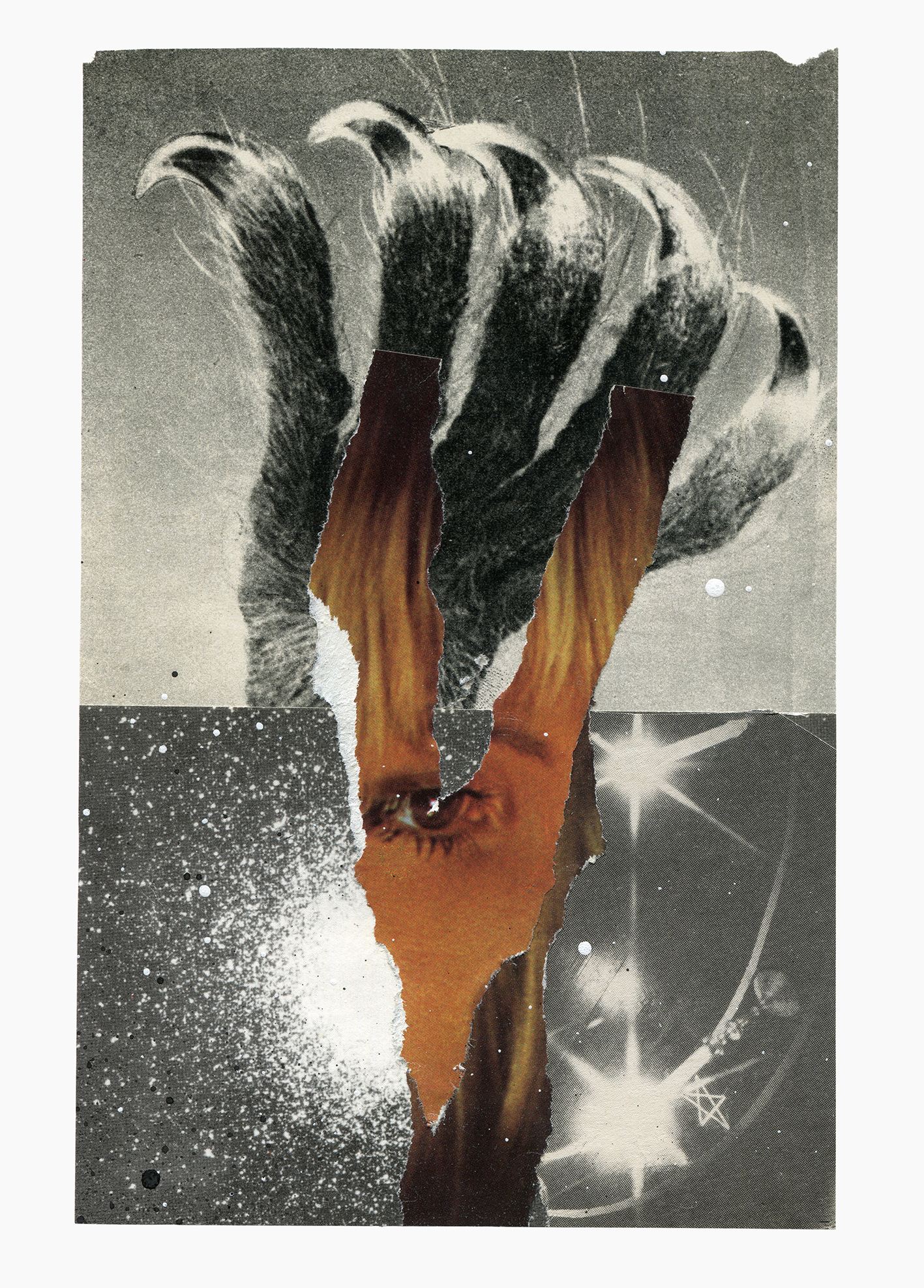 Spell Rider series
(15 cm x 21 cm), collage, acrylic on paper, 2023 