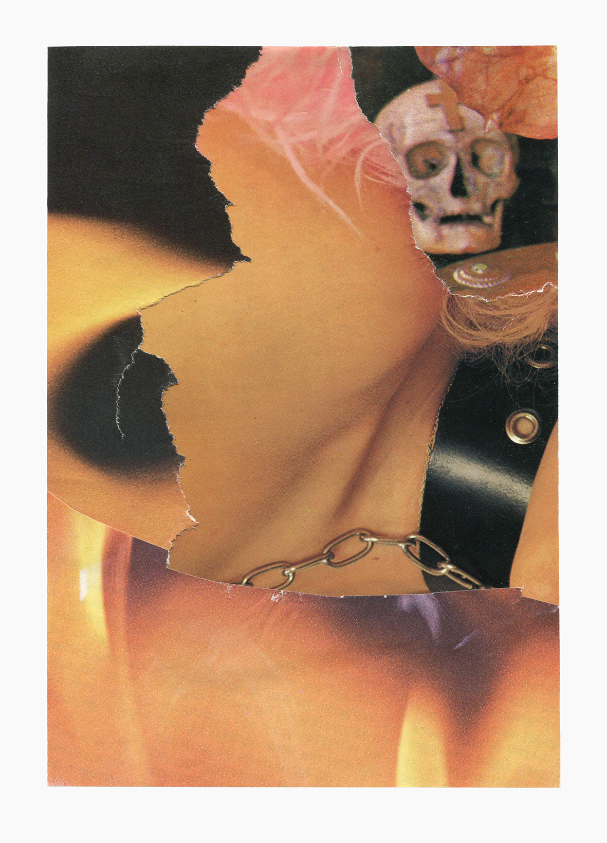 Under Blood Rain In Marble Maze series
(15 cm x 21 cm), collage on paper, 2025 