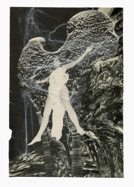 Altar Bodies series
(15 cm x 21 cm), collage, tainted cotton, acrylic on paper, 2025 