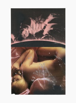 Altar Bodies series
(30,5 cm x 41 cm), collage, acrylic, silver leaf on paper, 2025 