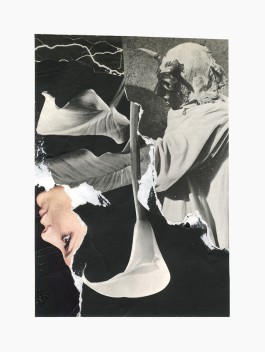 Altar Bodies series
(23 cm x 30,5 cm), collage, glitter, acrylic on paper, 2025 