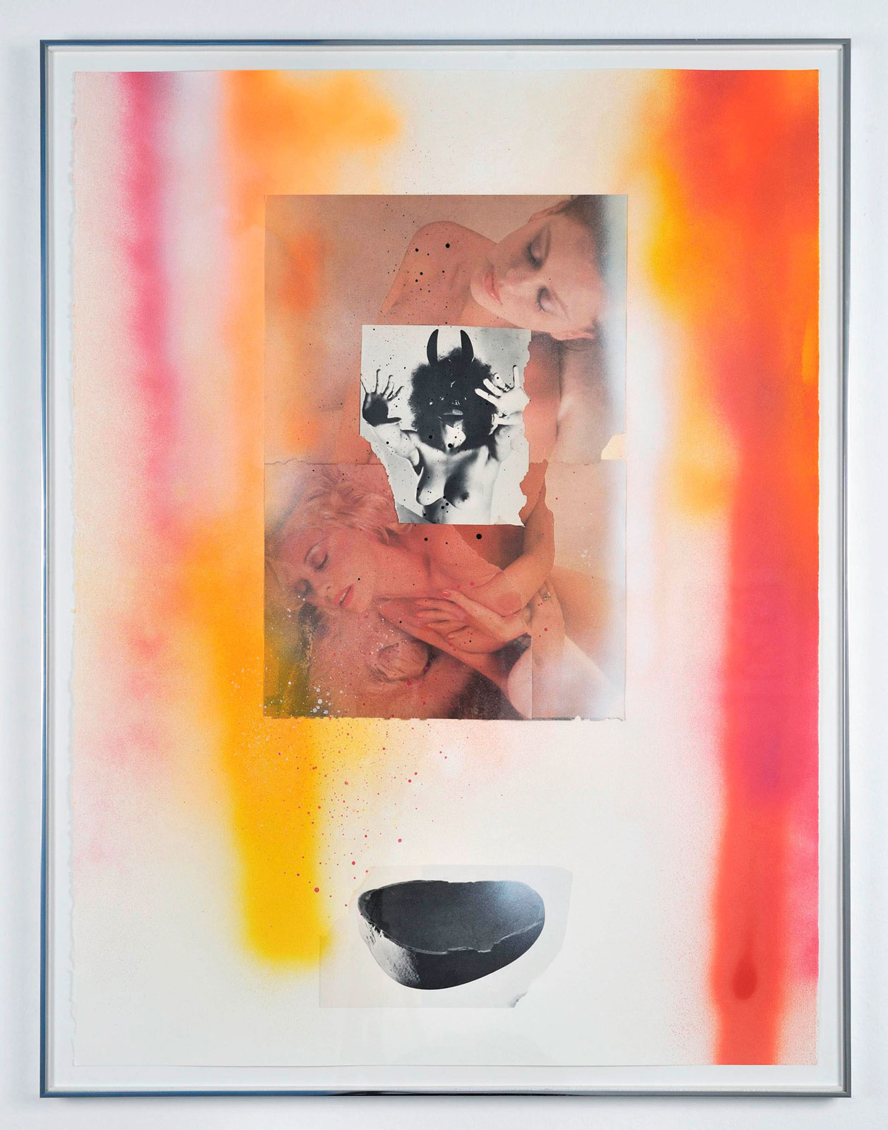 Oracle Blues
(60 cm x 80 cm), acrylic, collage on paper, 2012 