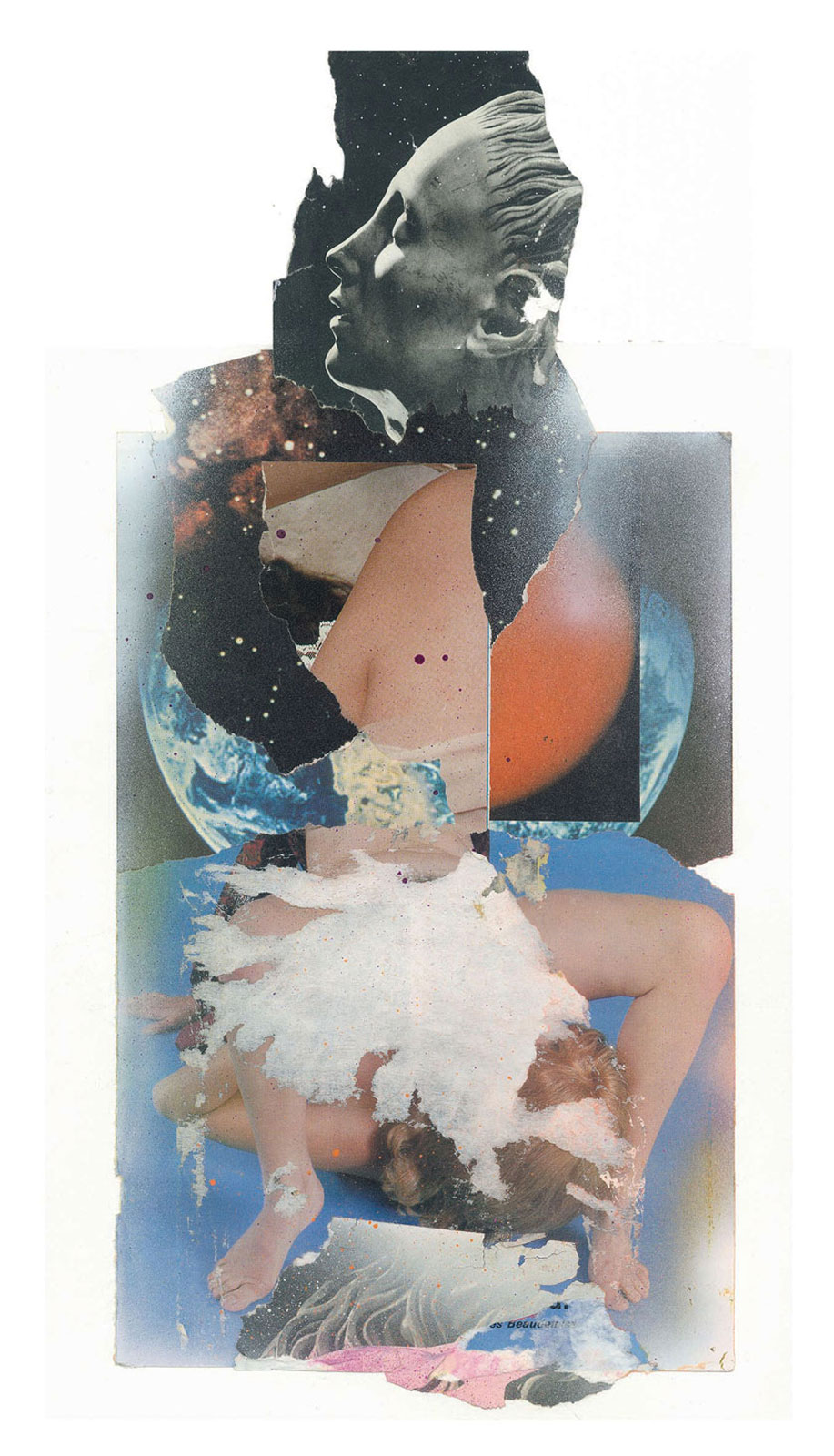 For Jade
(22,5 cm x 60 cm), collage, acrylic on paper, 2013 