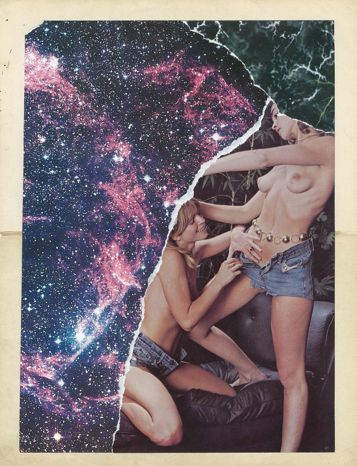 Goddess Fuzz Fantasy series
(37 cm x 44,5 cm), collage on paper, 2012 