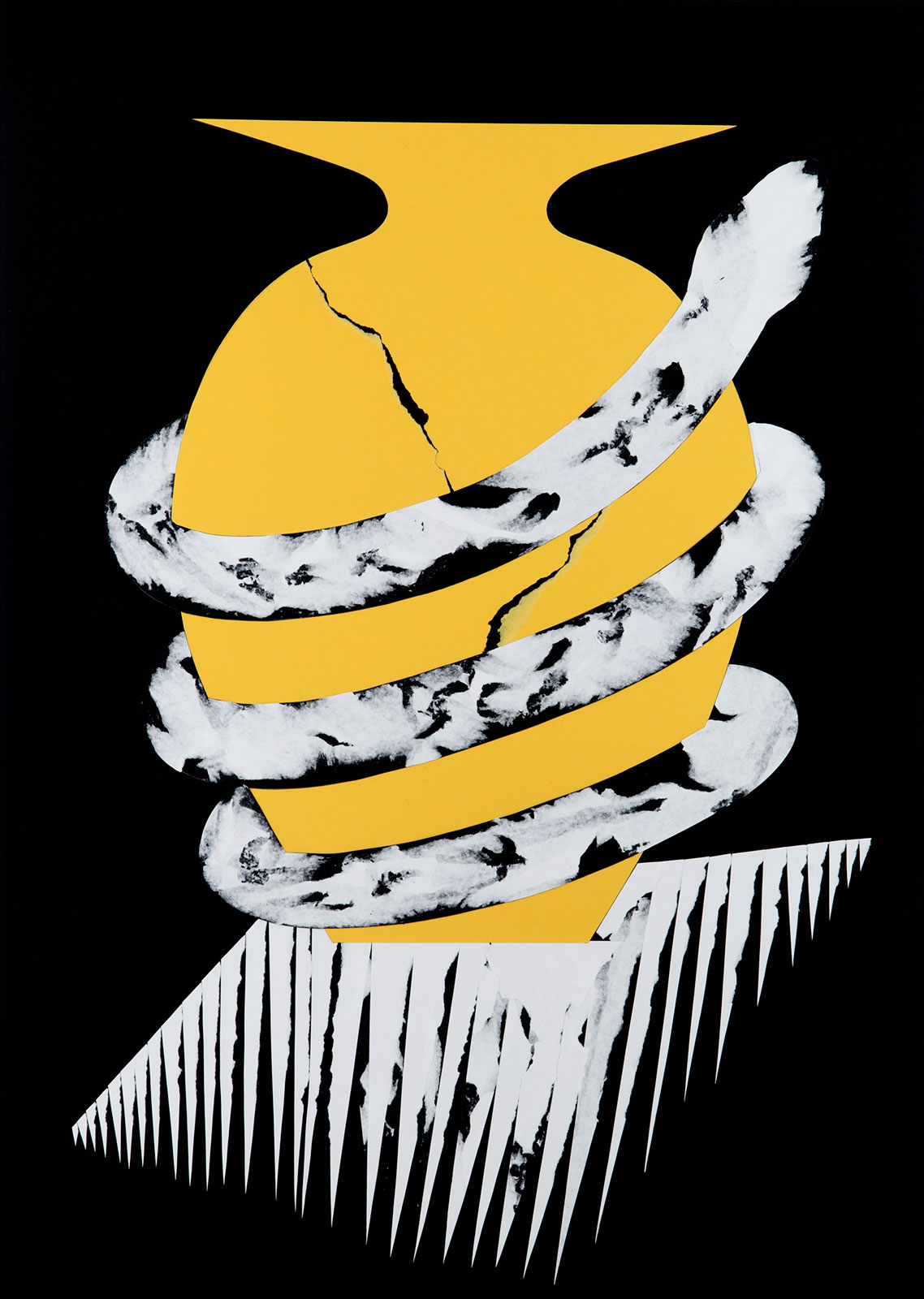 Old Soul
(50 cm x 70 cm), paper cut-out collage, 2018 