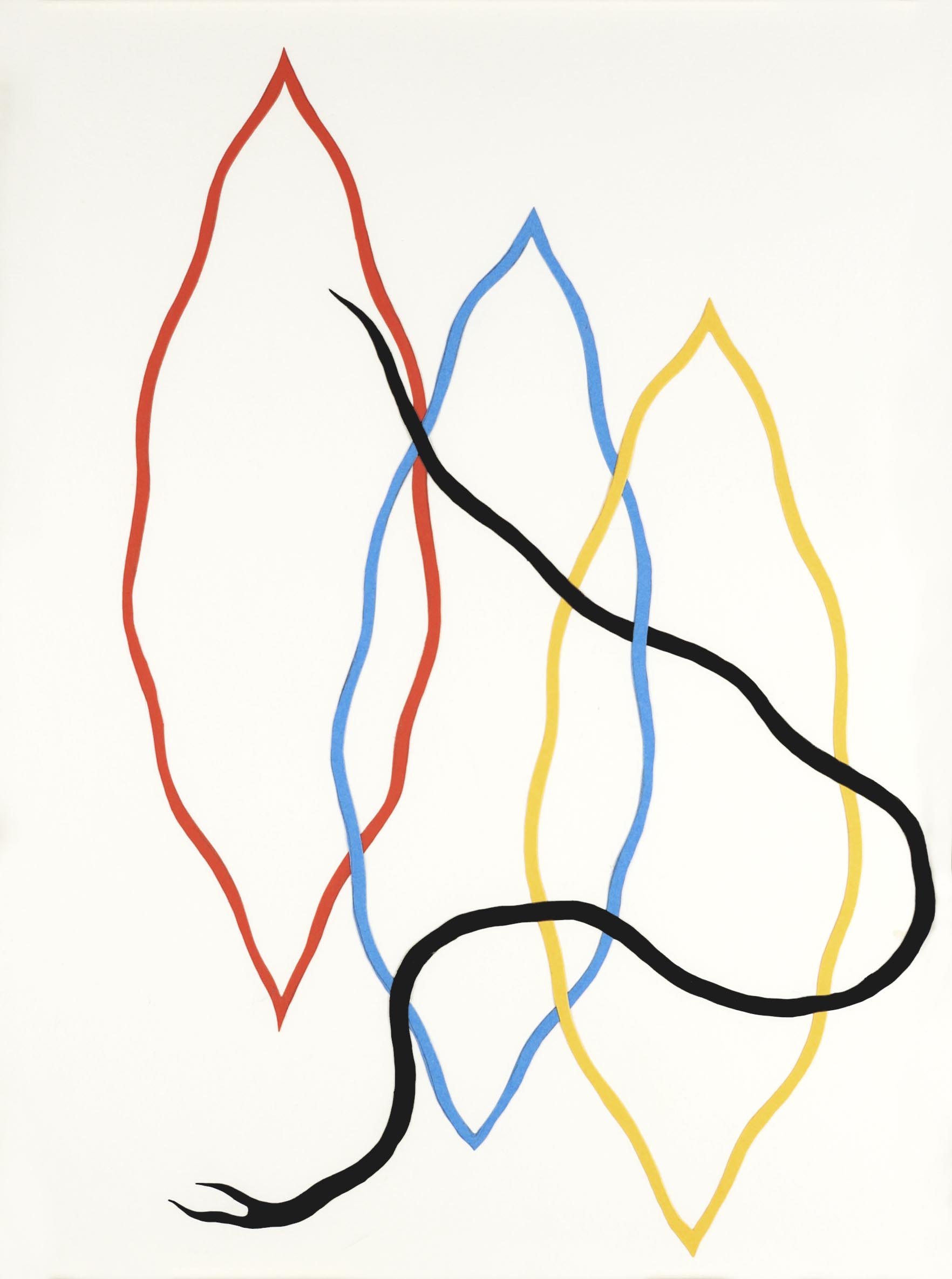 New Revelations Of Doom IV
(24 cm x 30 cm), paper cut-out collage, 2009 