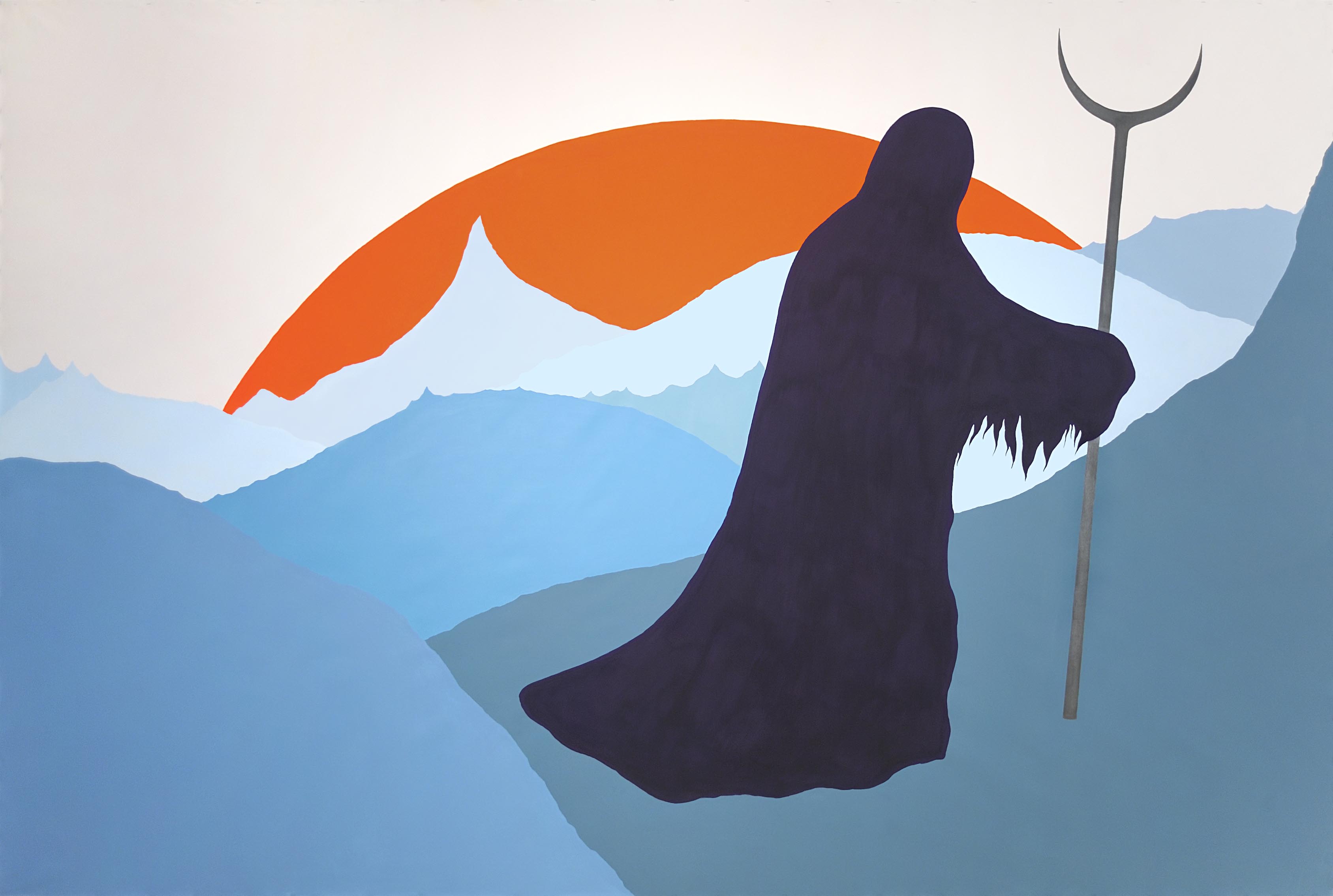 The Wanderer
(219 cm x 325 cm), flashe acrylic on unstretched canvas, 2010 