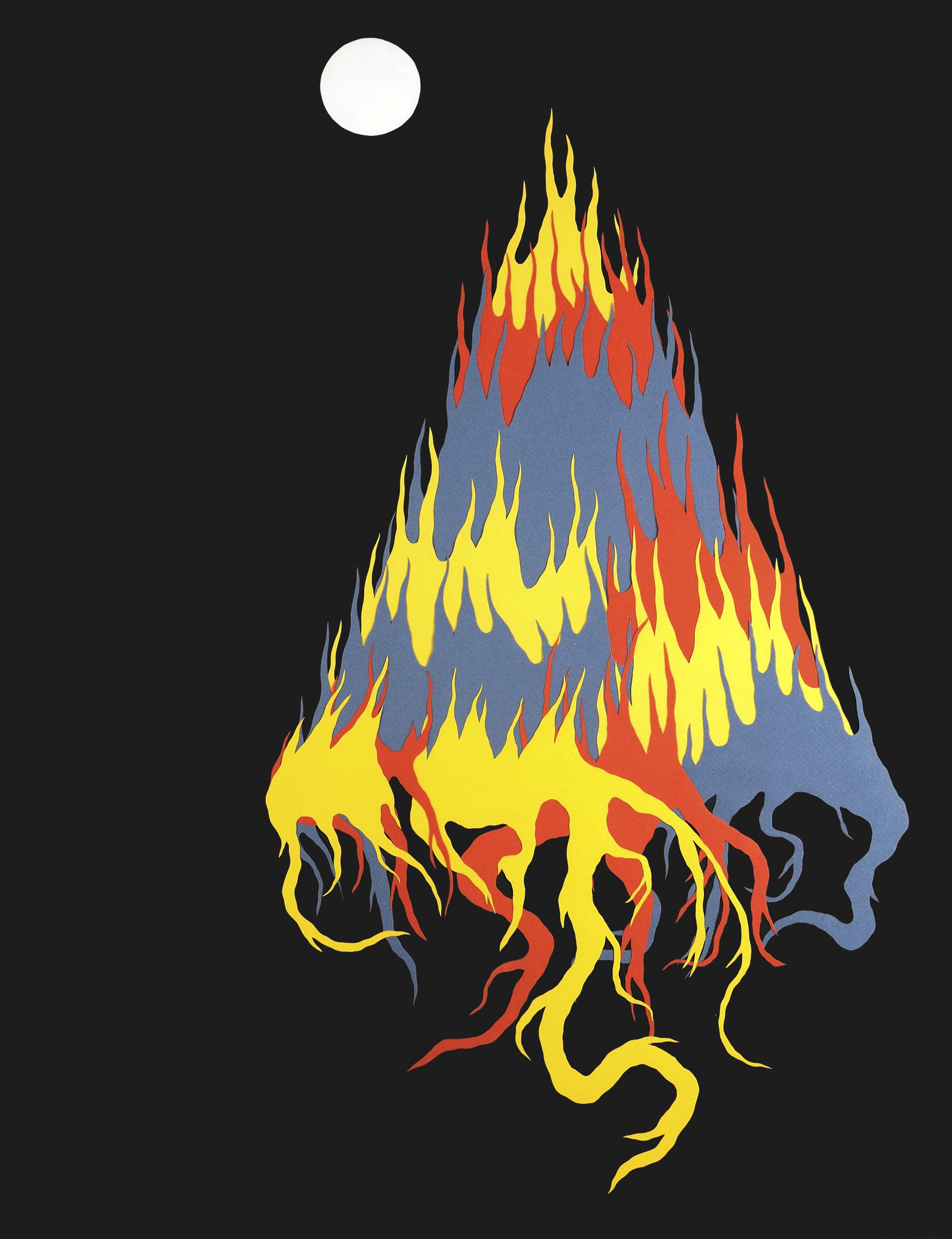 The Ritual Key series
(50 cm x 65 cm), paper cut-out collage, 2009 