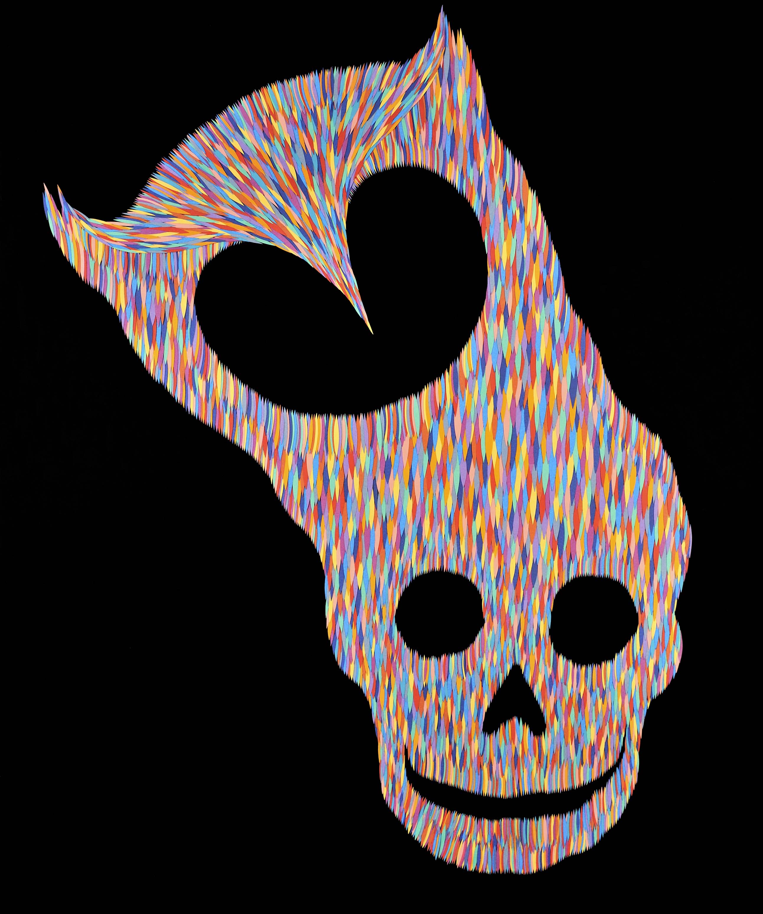 For Lori Sean Berg
(50 cm x 65 cm), paper cut-out collage, 2010 