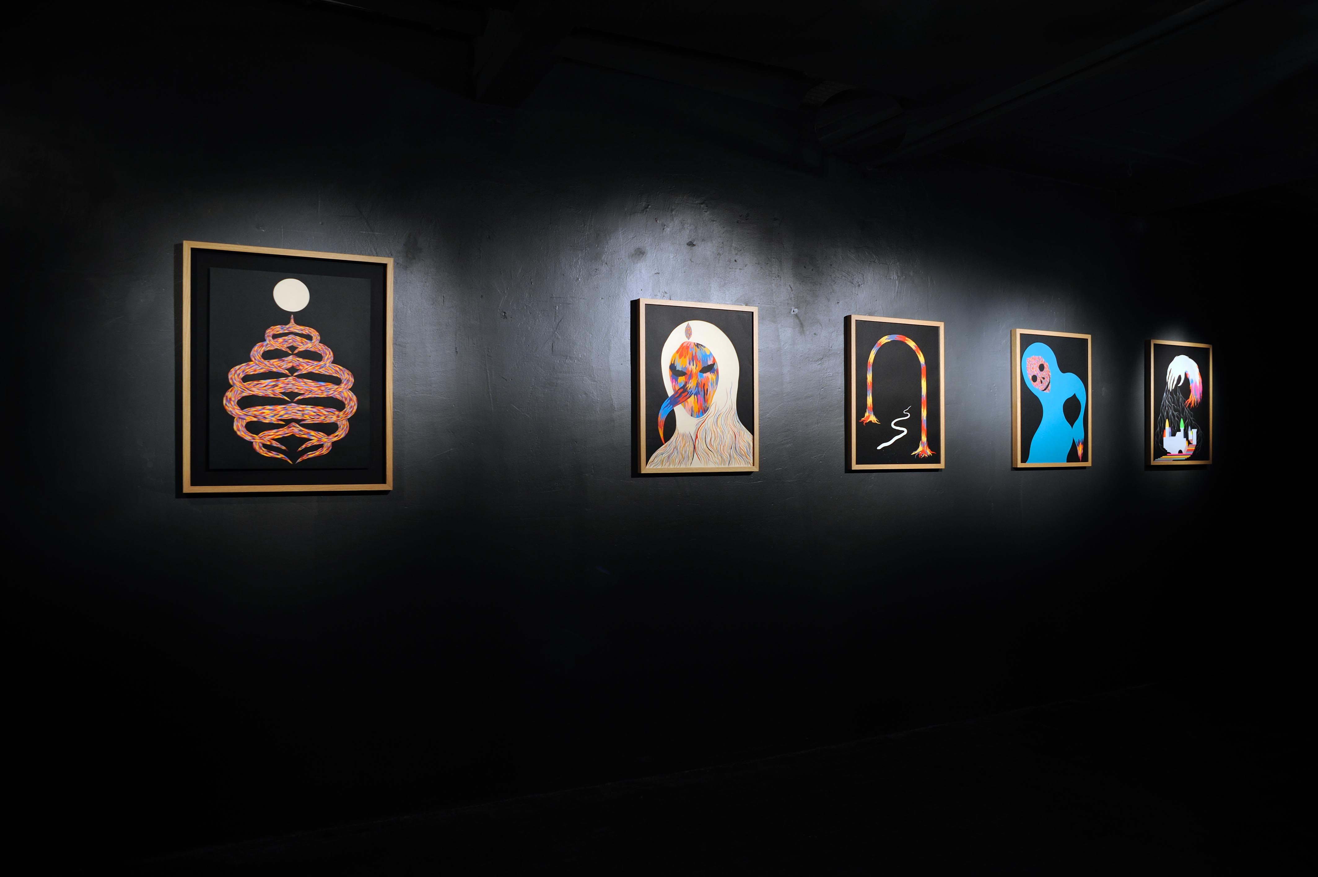 Black Mirrors
installation view, Fat Galerie, Paris, 2010 