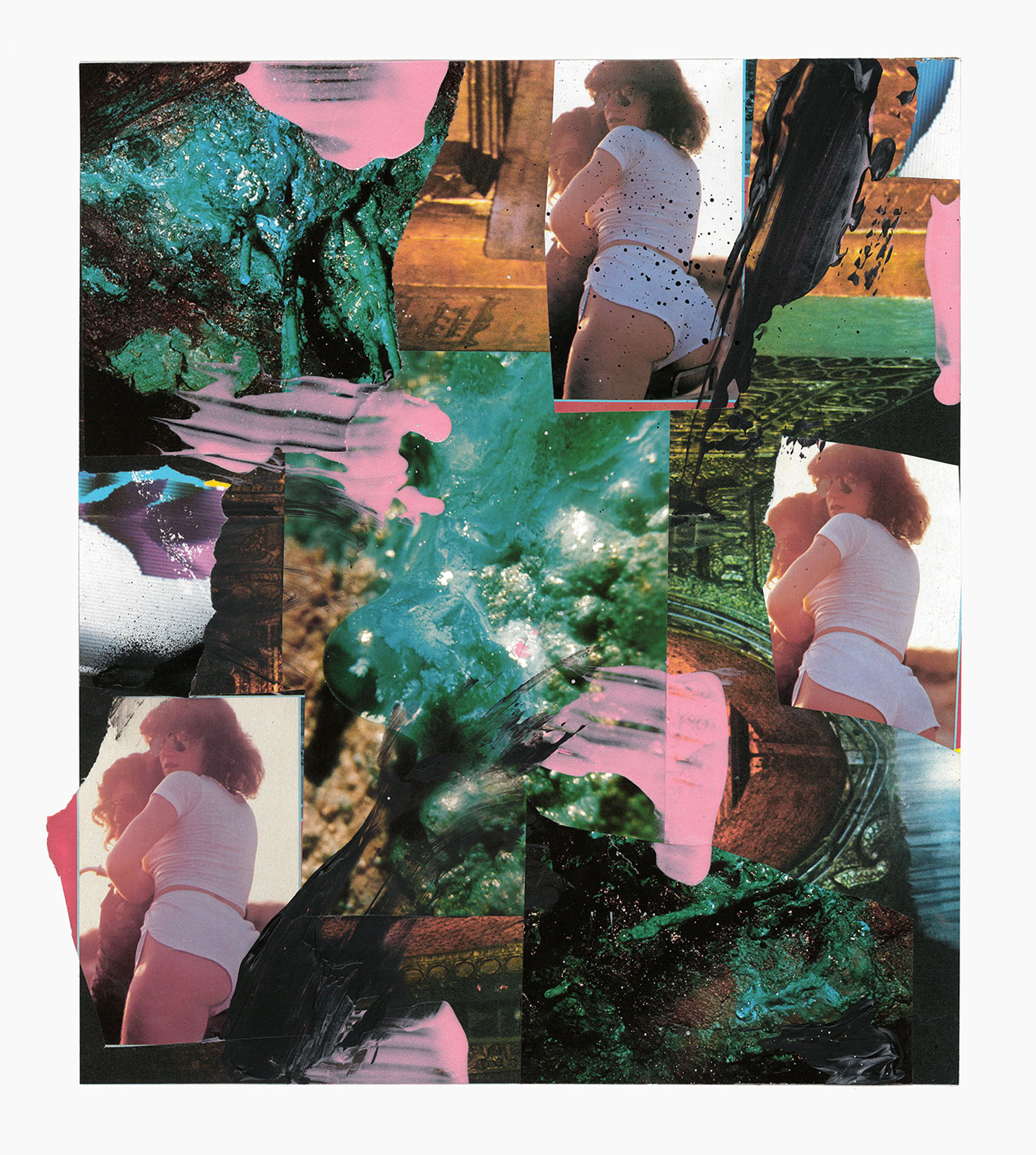 Gutter Magik Revisited series
(37 cm x 37 cm), acrylic, collage on paper, 2015 