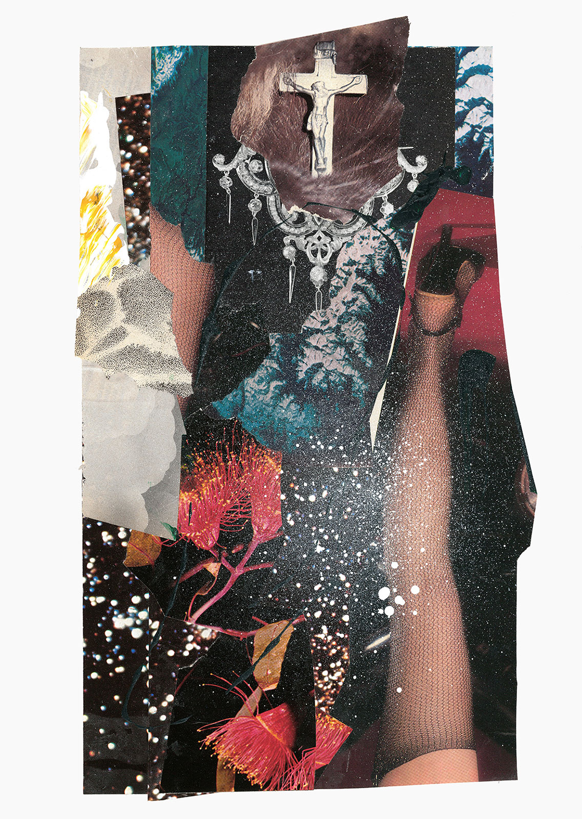 Gutter Magik Revisited series
(25,5 cm x 36 cm), acrylic, collage on paper, 2015 