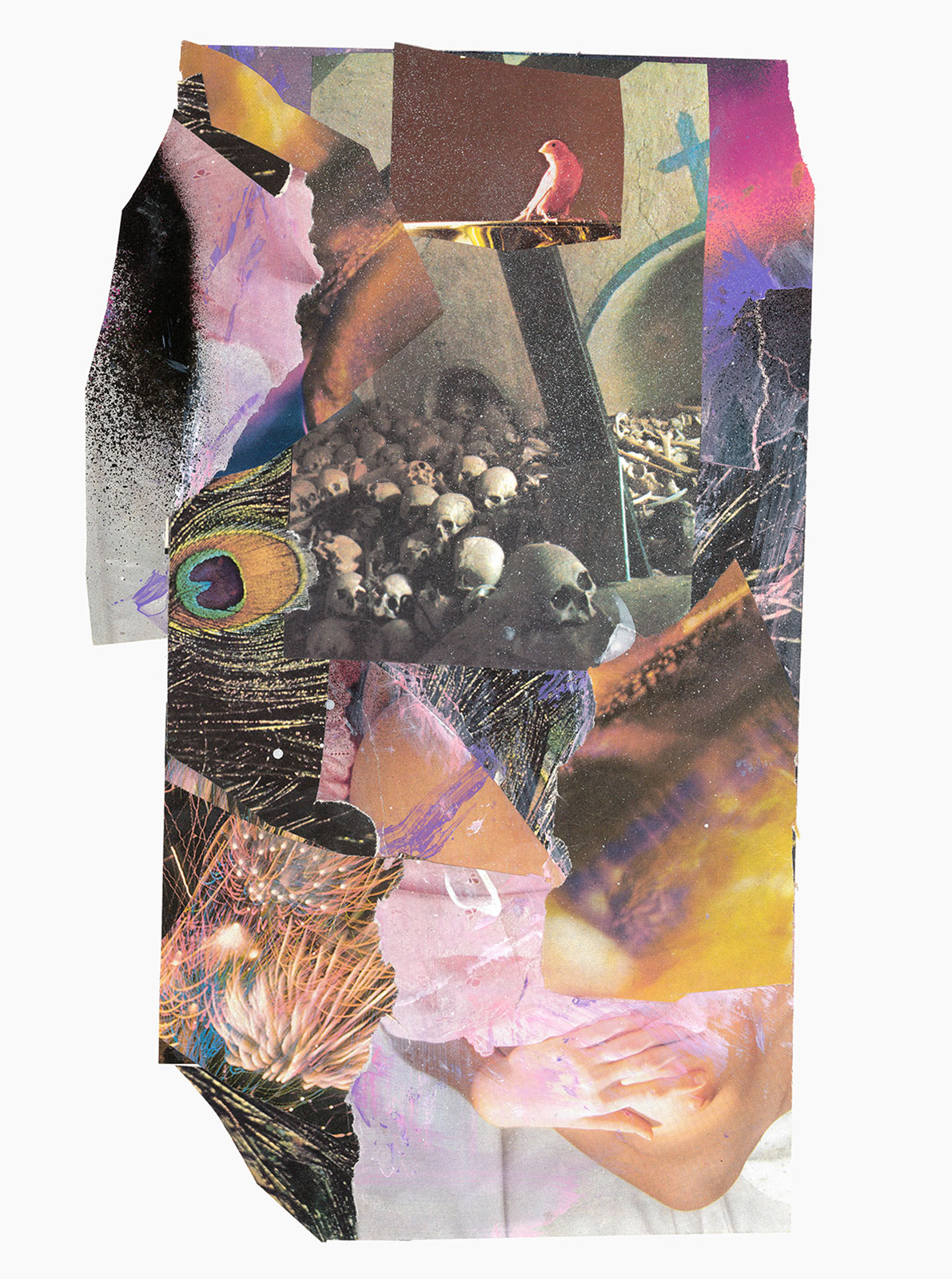 Gutter Magik Revisited series
(30,5 cm x 41 cm), acrylic, collage on paper, 2015 