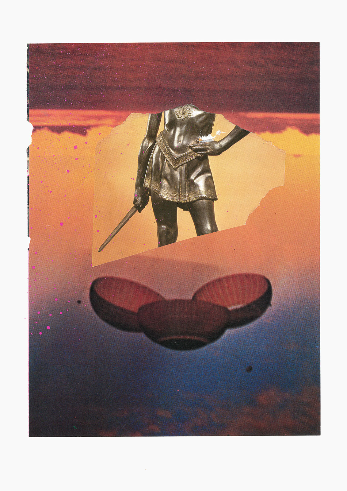 Gutter Magik Revisited series
(25,5 cm x 36 cm), acrylic, collage on paper, 2015 