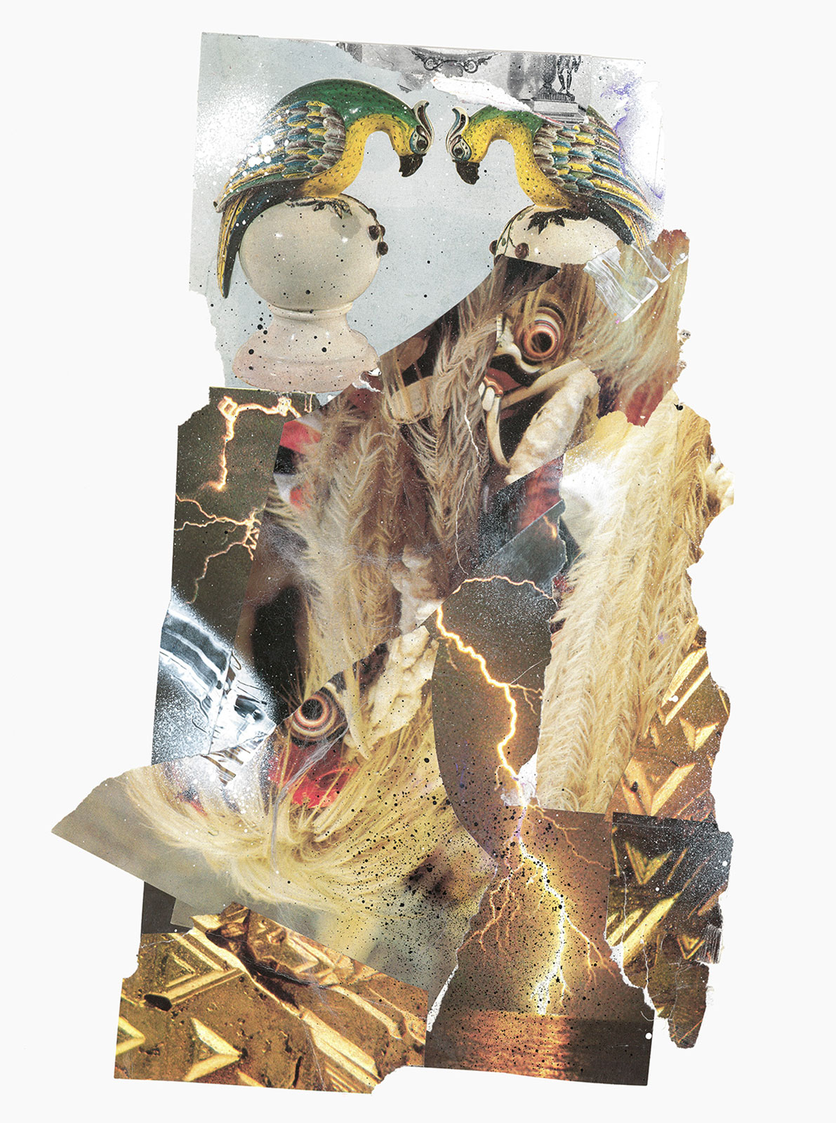 Gutter Magik Revisited series
(30,5 cm x 41 cm), acrylic, collage on paper, 2015 