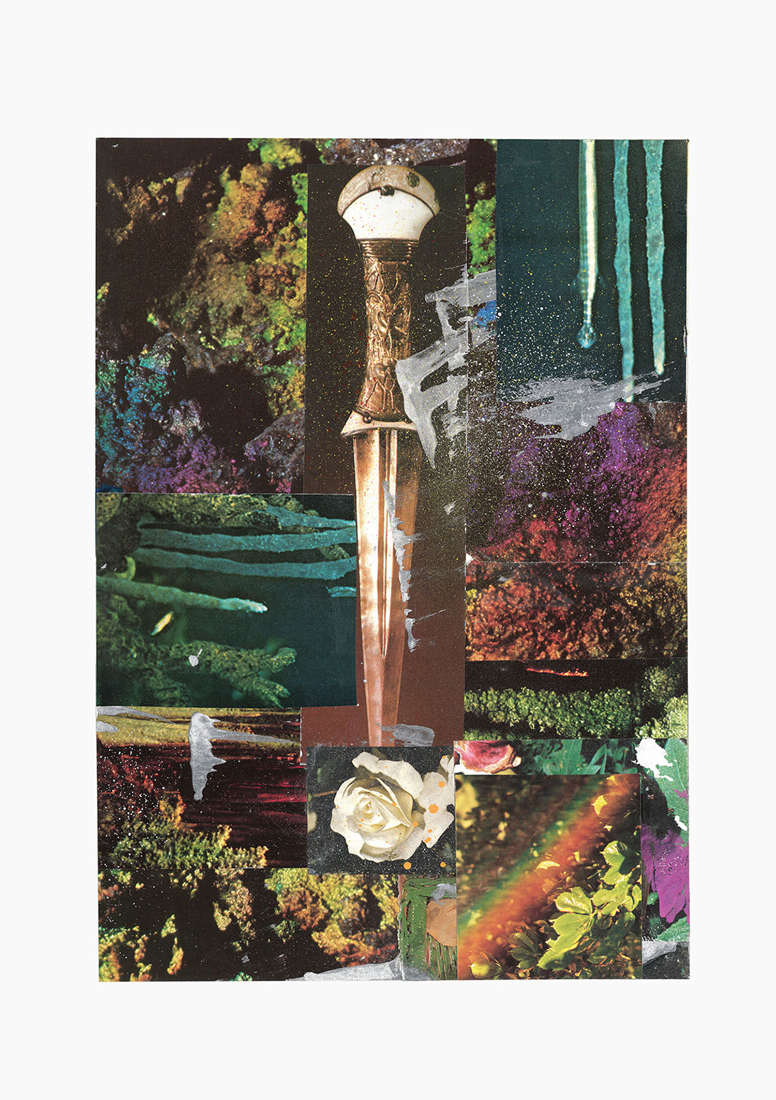 Gutter Magik Revisited series
(36 cm x 51 cm), acrylic, collage on paper, 2015 