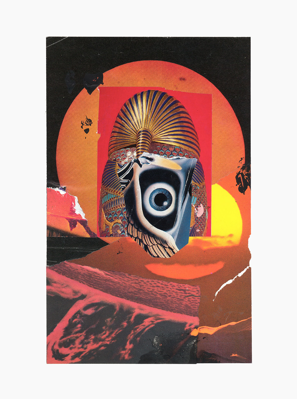 Gutter Magik Revisited series
(30,5 cm x 41 cm), acrylic, collage on paper, 2015 