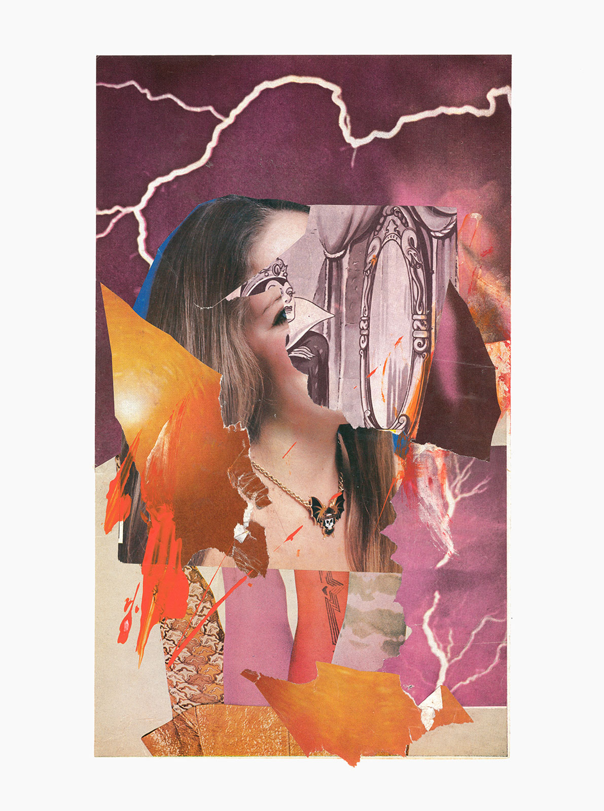 Gutter Magik Revisited series
(30,5 cm x 41 cm), acrylic, collage on paper, 2015 