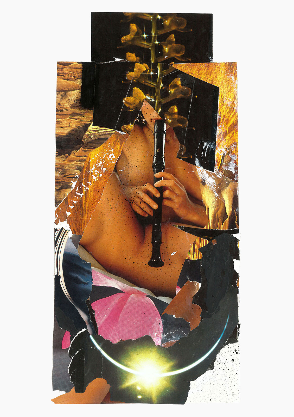 Gutter Magik Revisited series
(36 cm x 51 cm), acrylic, collage on paper, 2016 