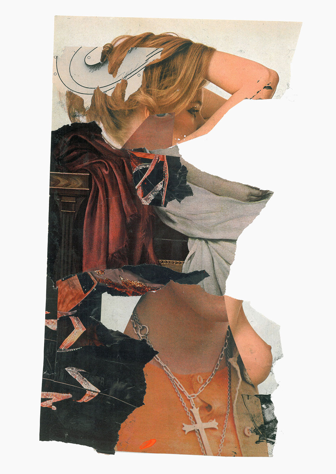 Gutter Magik Revisited series
(25,5 cm x 36 cm), acrylic, collage on paper, 2016 