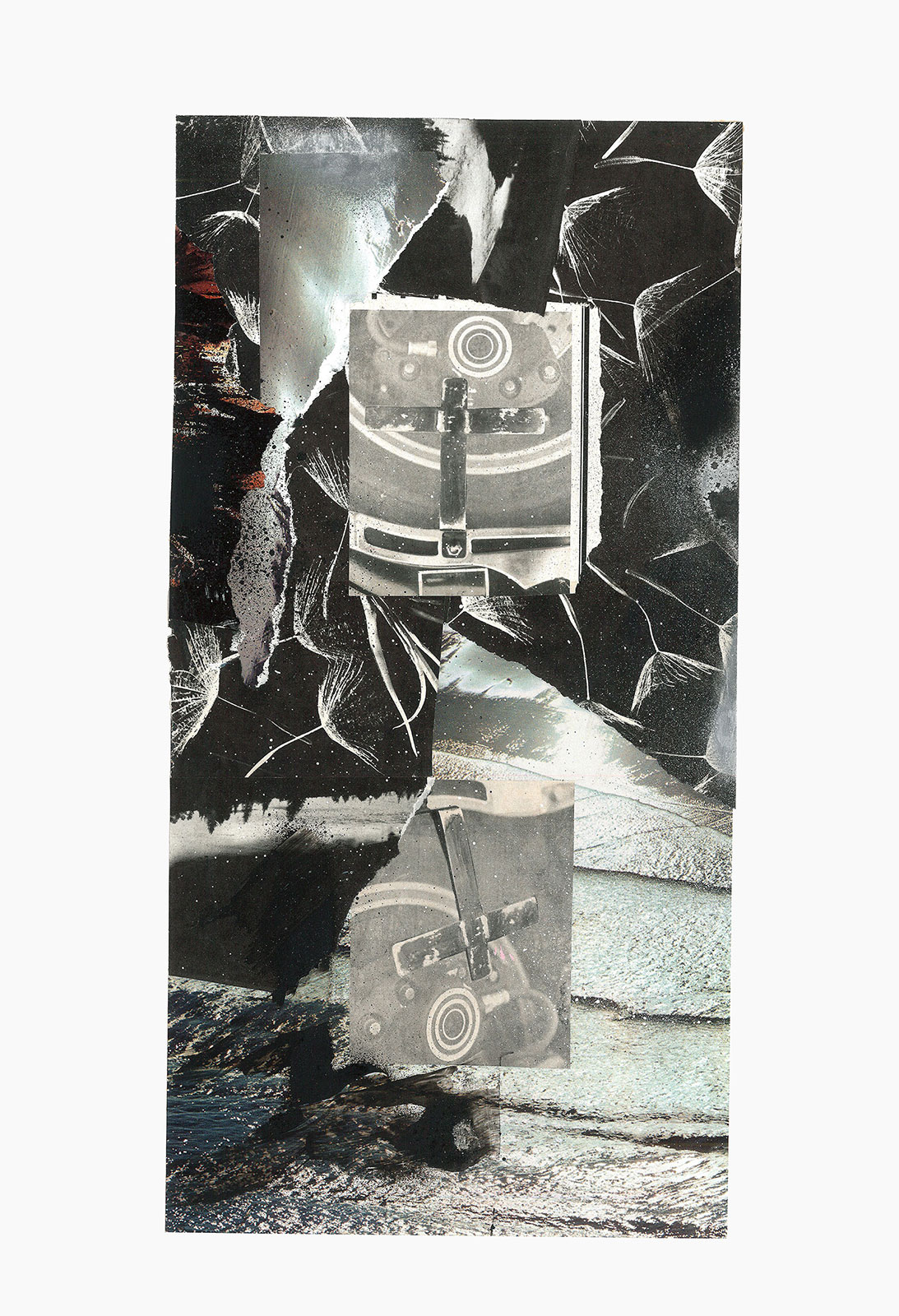 Gutter Magik Revisited series
(36 cm x 51 cm), acrylic, collage on paper, 2016 