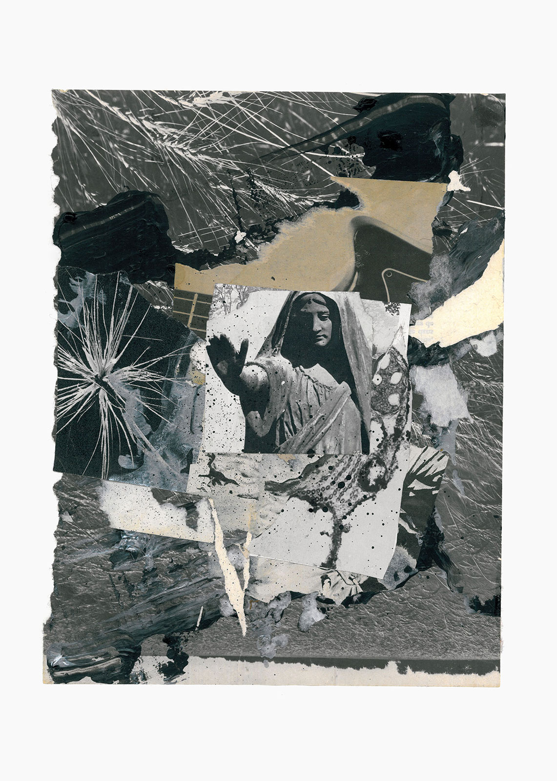 Gutter Magik Revisited series
(25,5 cm x 36 cm), acrylic, collage on paper, 2016 