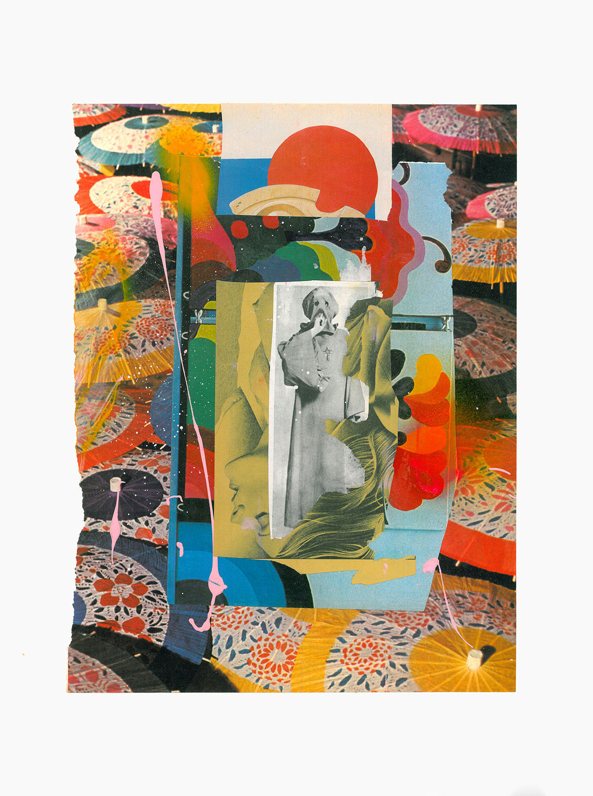 Gutter Magik Revisited series
(30,5 cm x 41 cm), acrylic, collage on paper, 2015 