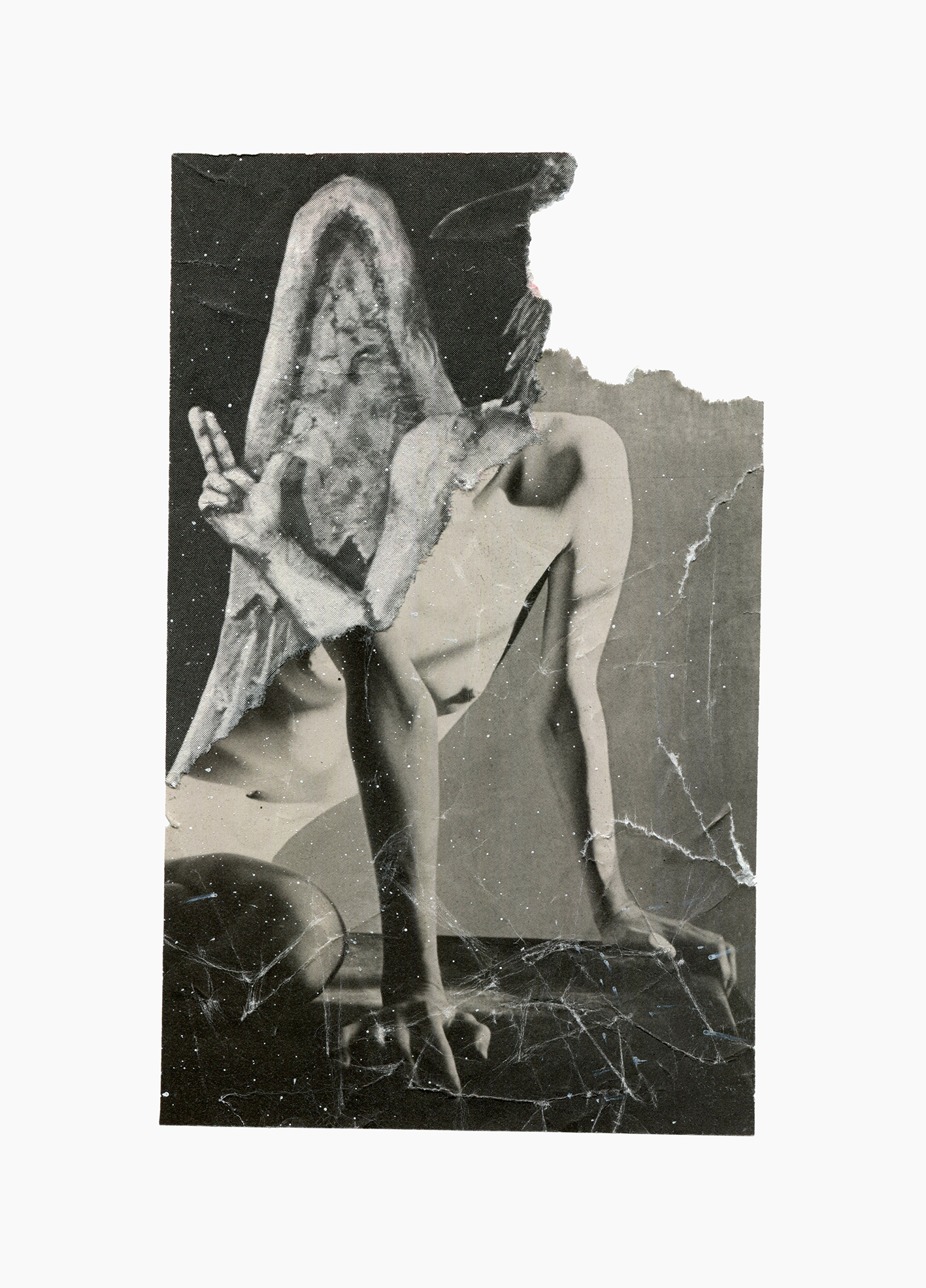 Inner Night series
(15 cm x 21 cm), collage, acrylic, 2019 