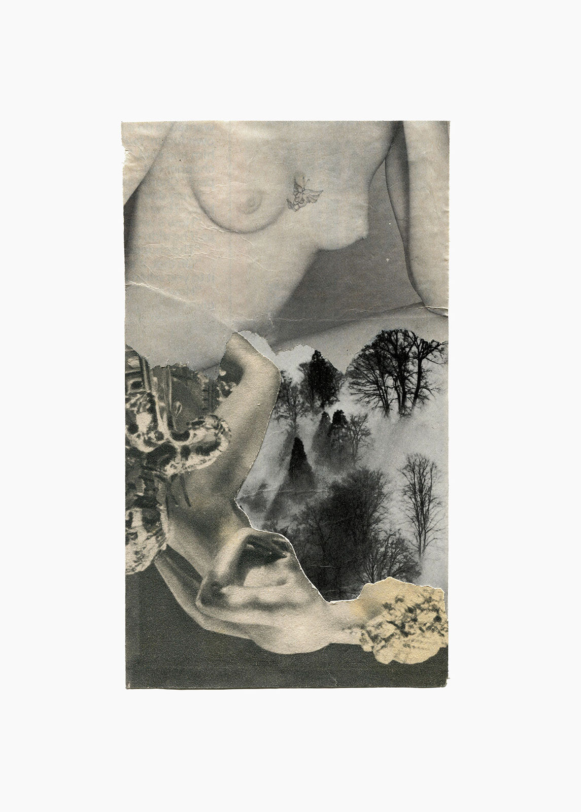 Inner Night series
(15 cm x 21 cm), collage on paper, 2018 