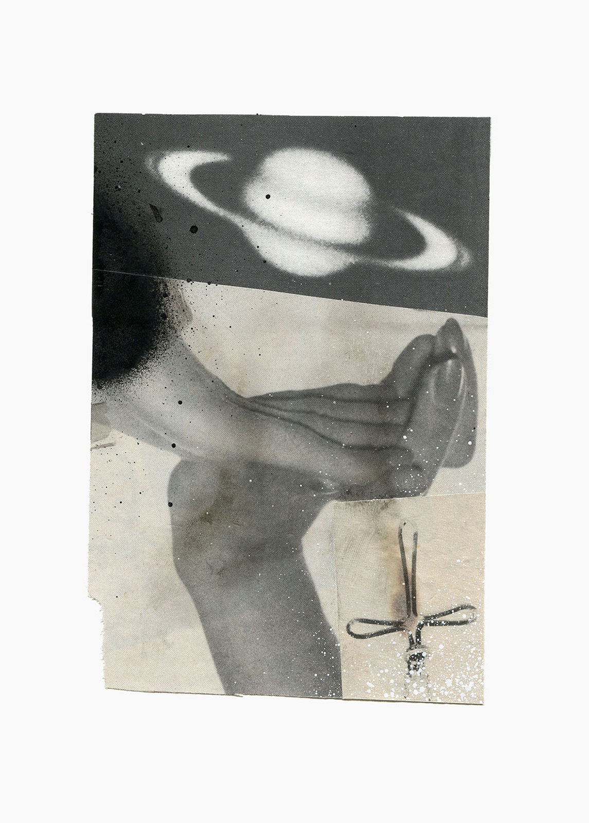 Inner Night series
(15 cm x 21 cm), collage, acrylic on paper, 2018 