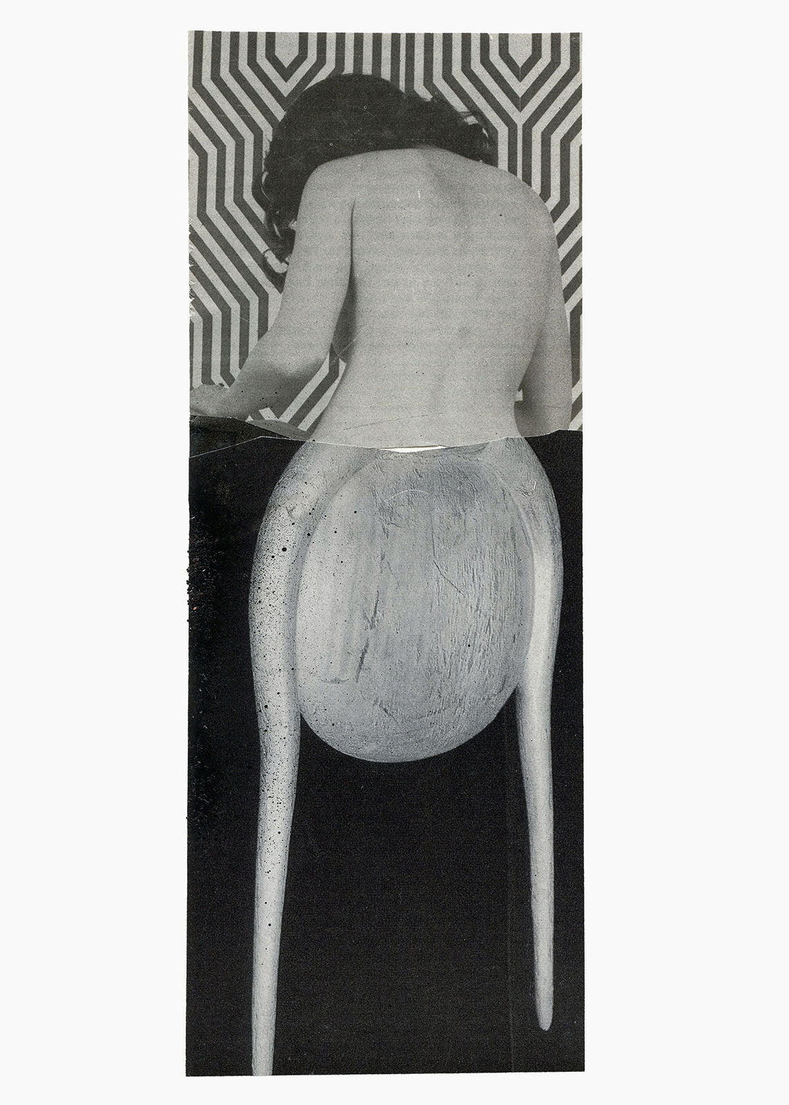 Inner Night series
(15 cm x 21 cm), collage on paper, 2018
 