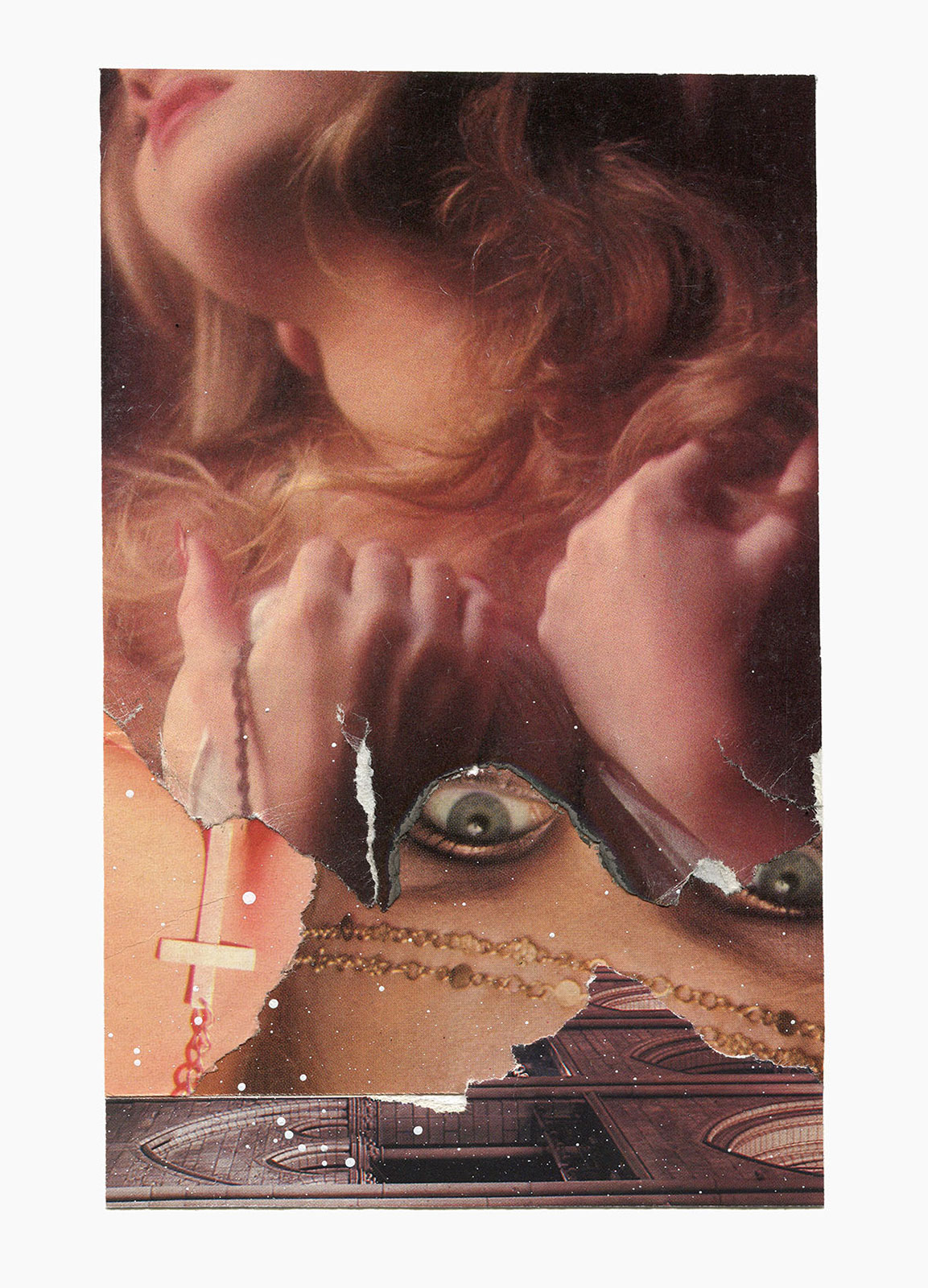 Inner Night series
(15 cm x 21 cm), collage, acrylic on paper, 2018 