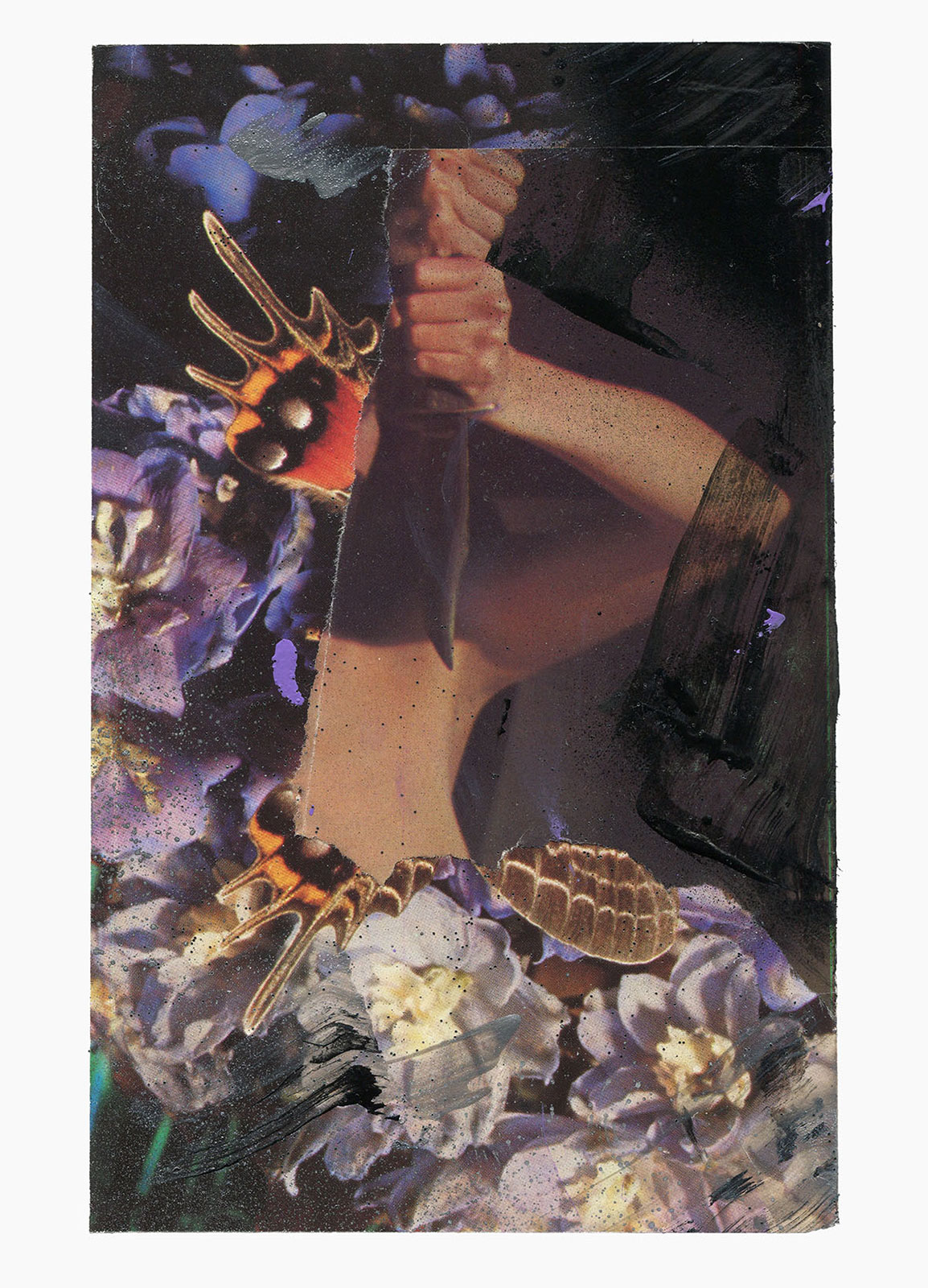 Inner Night series
(15 cm x 21 cm), collage, acrylic on paper, 2018 