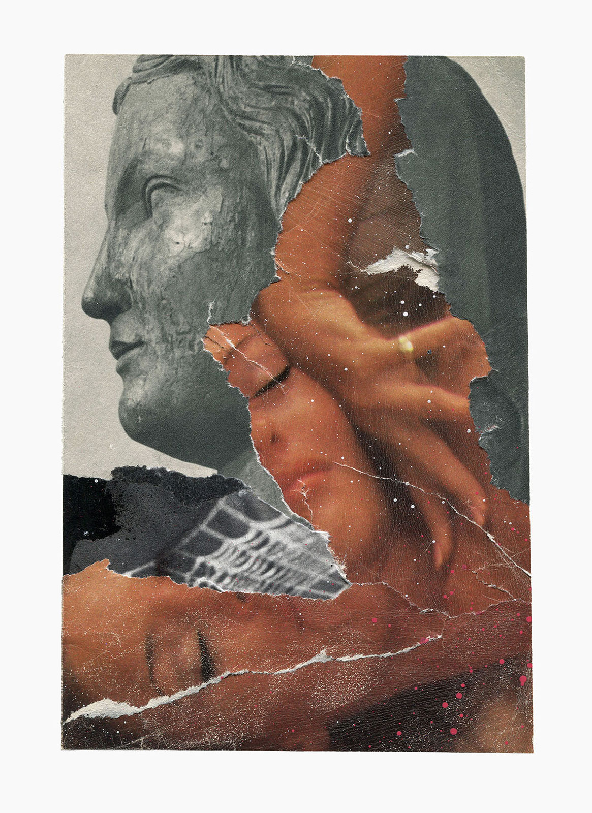 Inner Night series
(15 cm x 21 cm), collage, acrylic on paper, 2018 