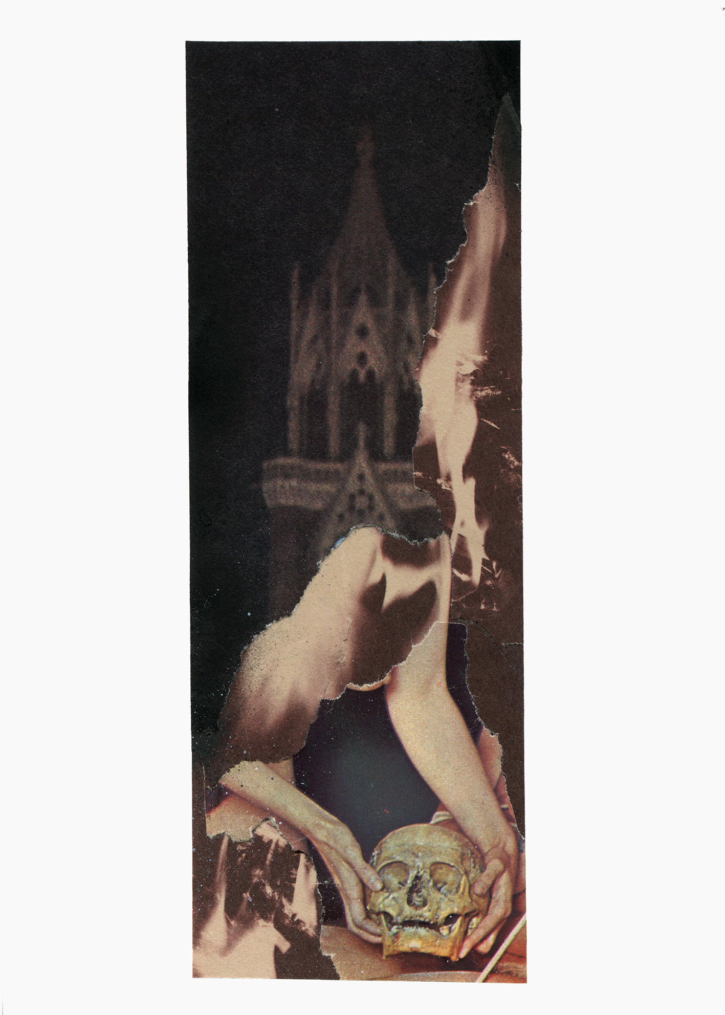 Inner Night series
(15 cm x 21 cm), collage, acrylic on paper, 2019 