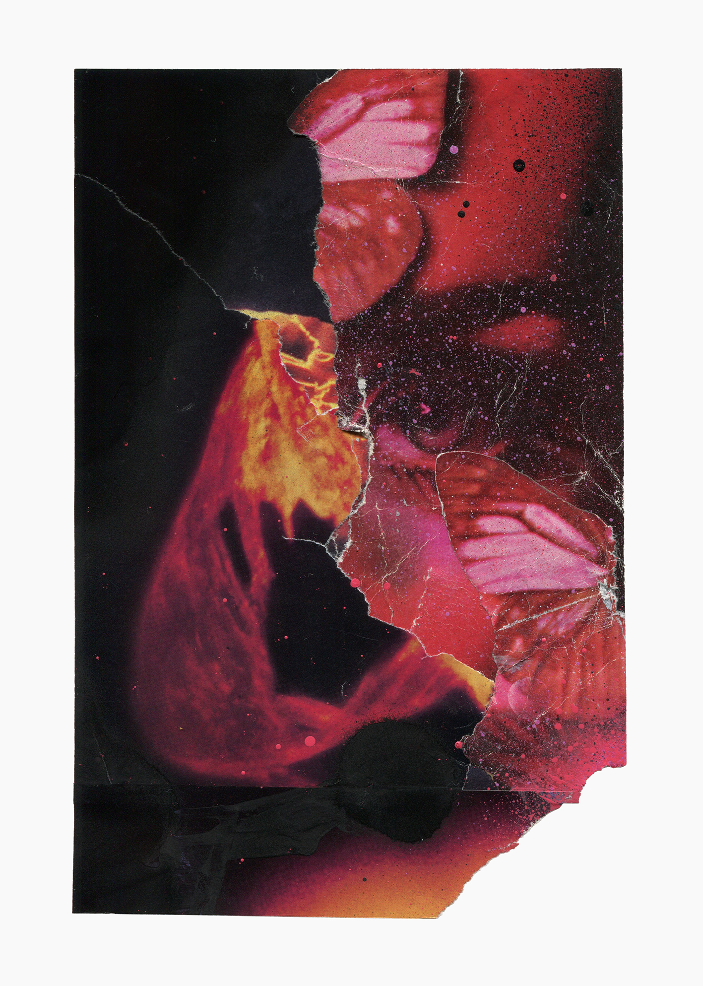 Inner Night series
(15 cm x 21 cm), collage, acrylic on paper, 2019 