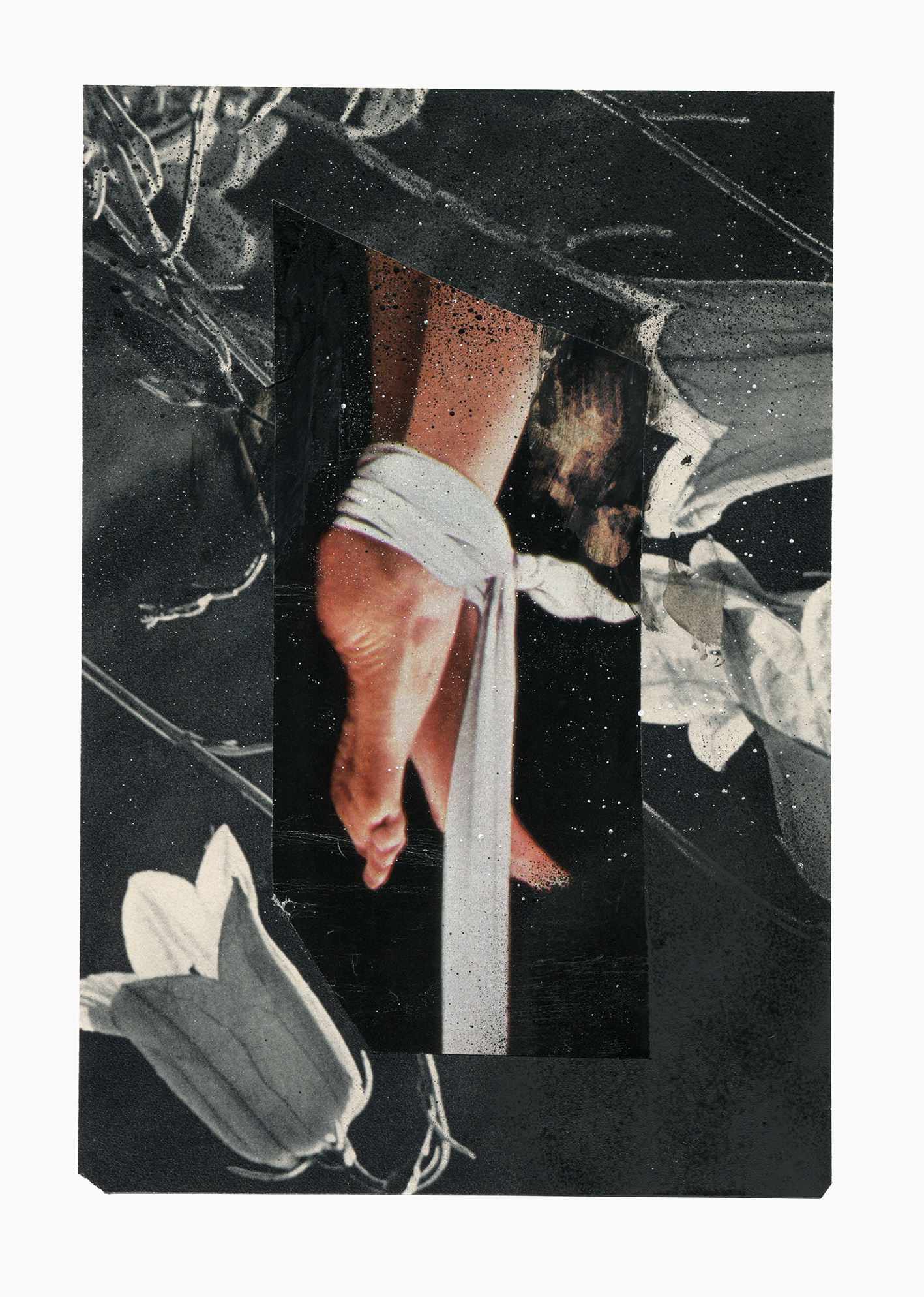 Inner Night series
(15 cm x 21 cm), collage, acrylic on paper, 2019
 