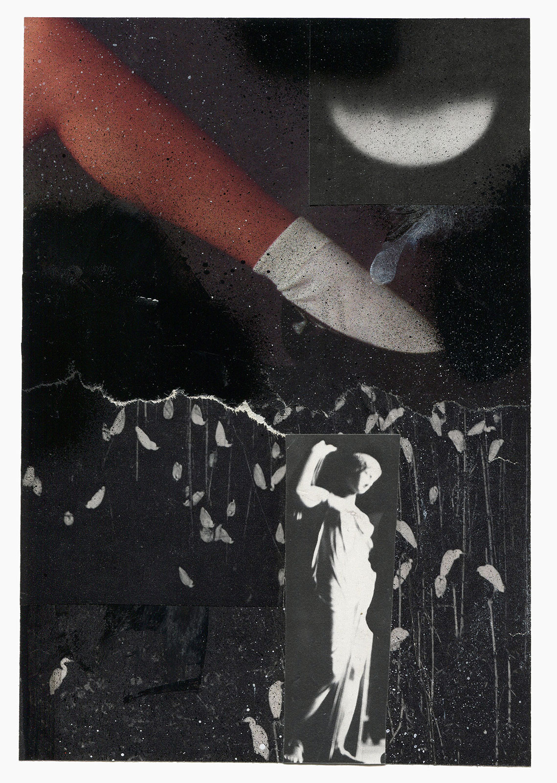 Inner Night series
(15 cm x 21 cm), collage, acrylic on paper, 2018 